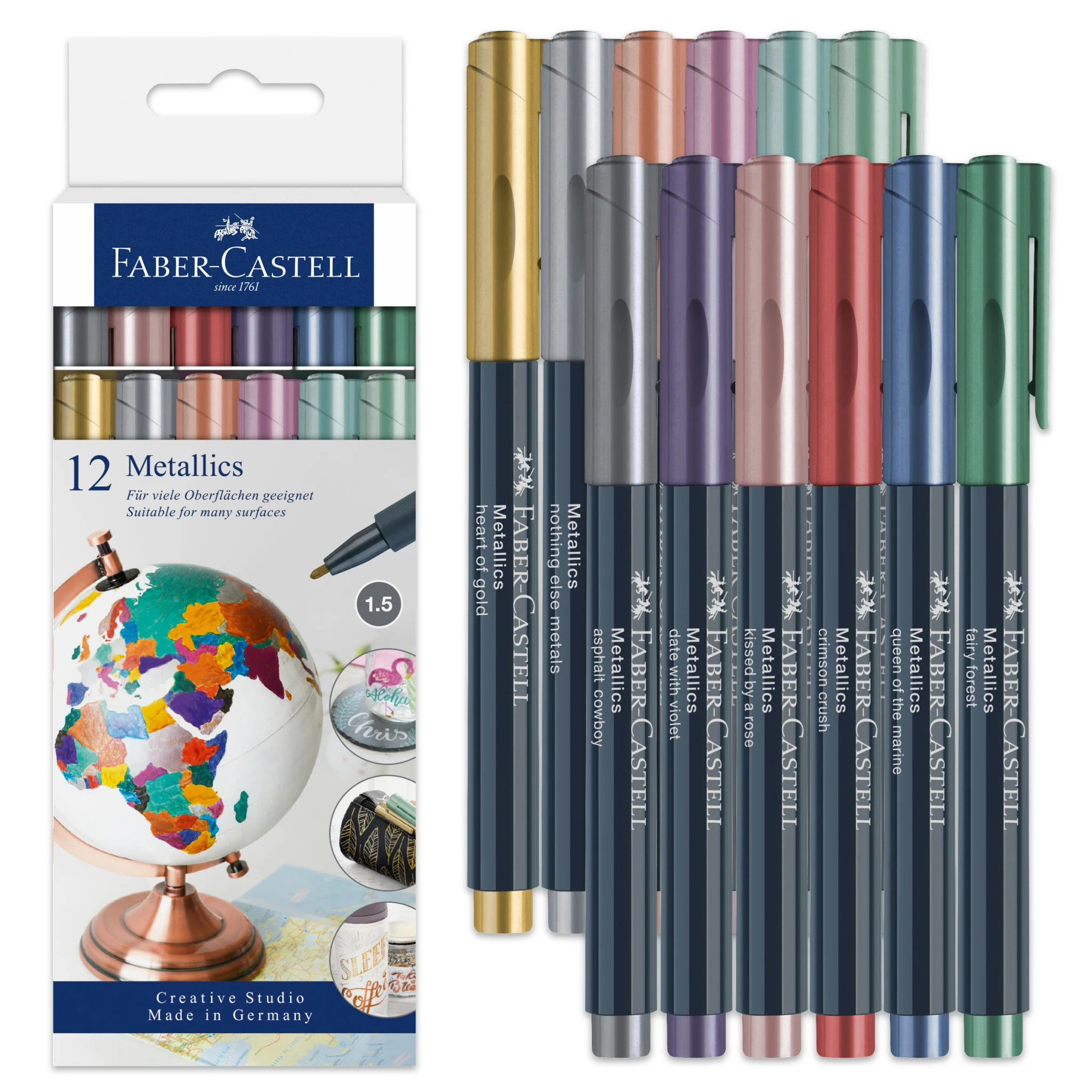 Metallic Markers, Box of 12 - #FC160713 - Image 2