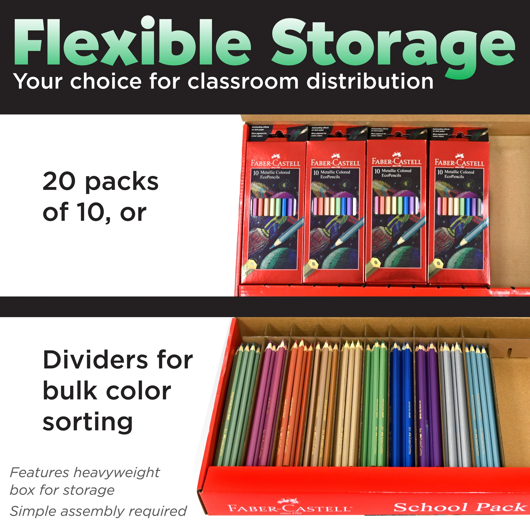 Metallic Colored EcoPencils School Pack - #FC900029 - Image 6