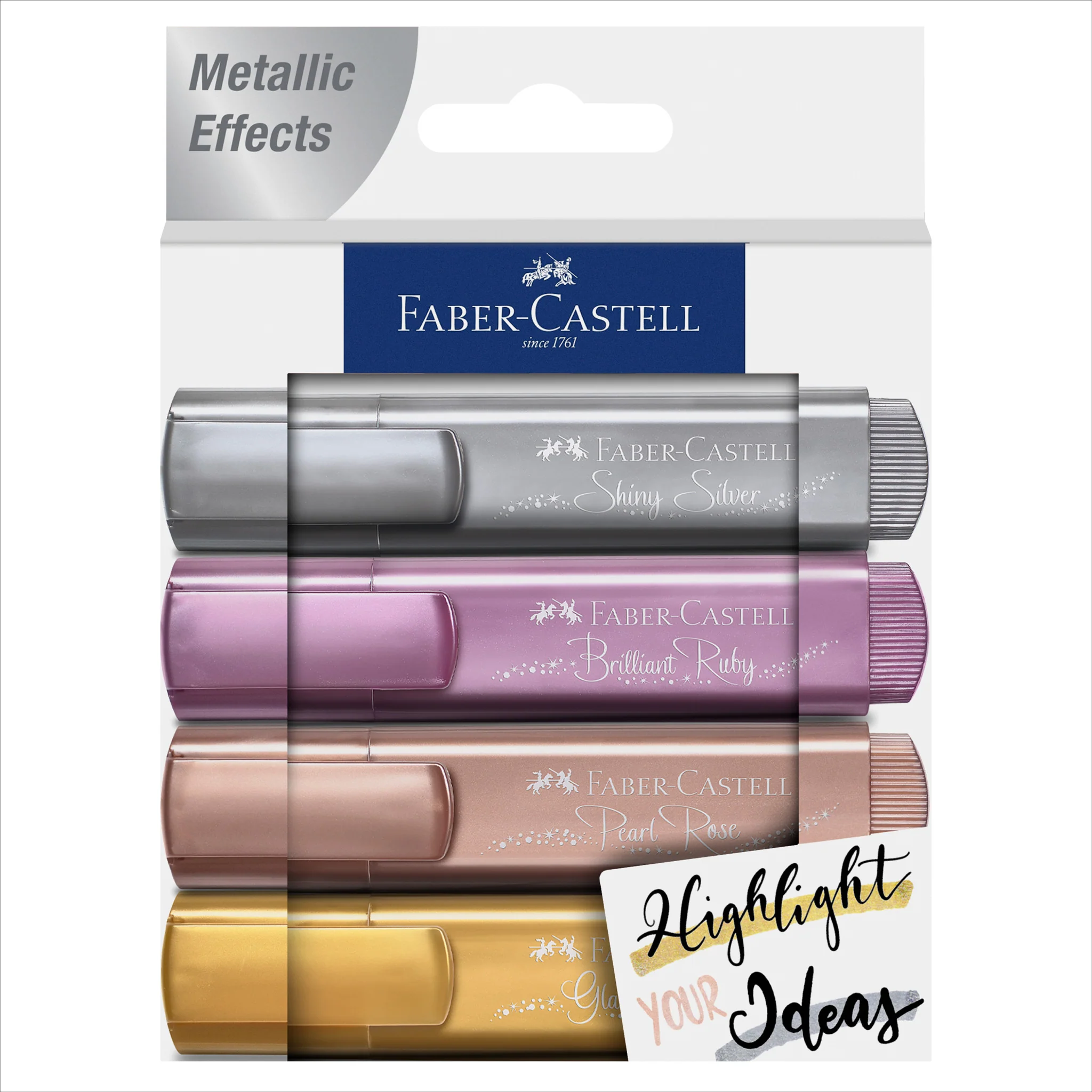 Highlighters, Metallic Colors - Box of 4 - #FC154623 - Image 2