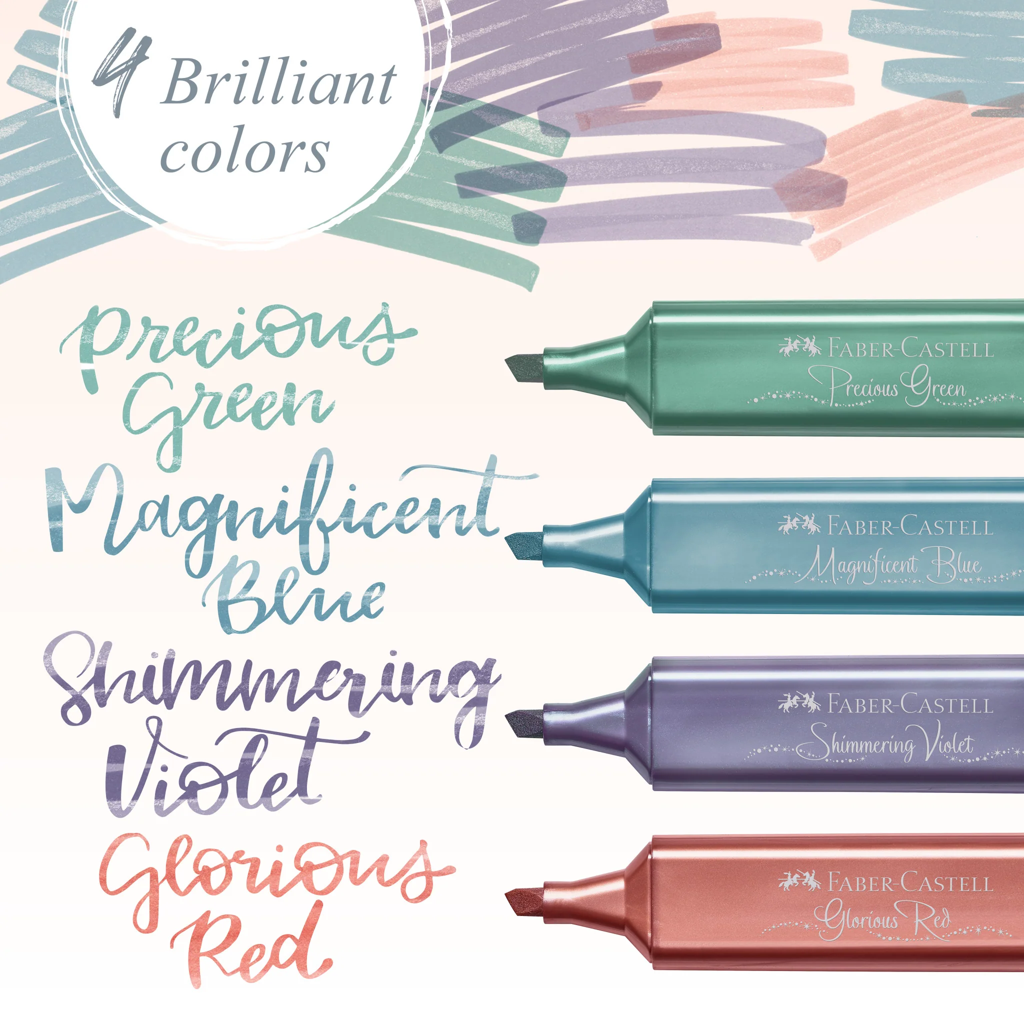 Highlighters, Metallic Colors - Box of 4 - #FC154624 - Image 6