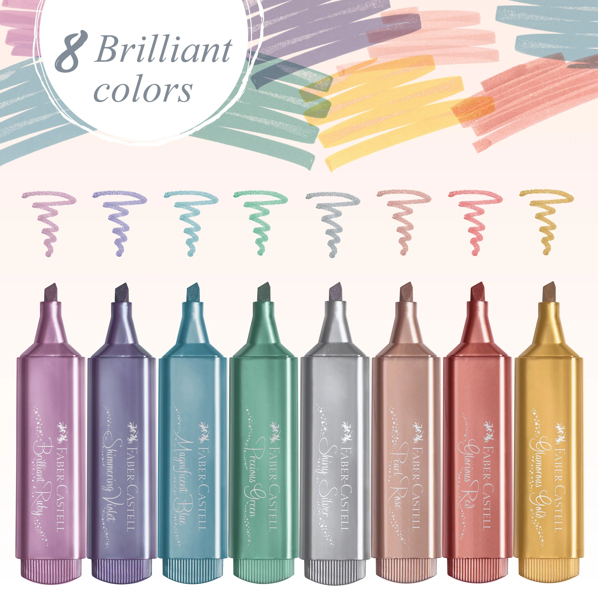 Highlighters, Metallic Colors - Box of 8 - #FC154625 - Image 6