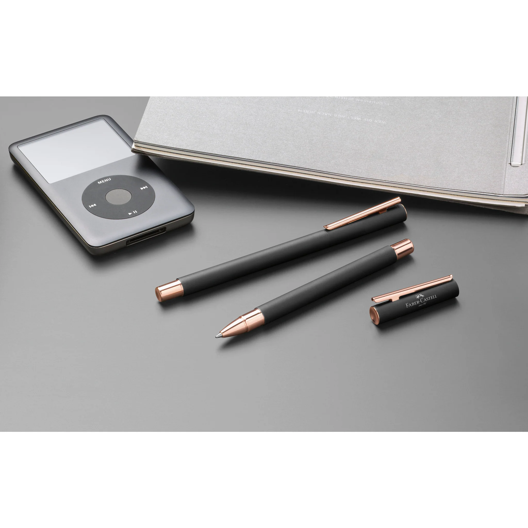 NEO Slim Rollerball Pen, Black Matte & Rose Gold - #FC343114 - Image 6