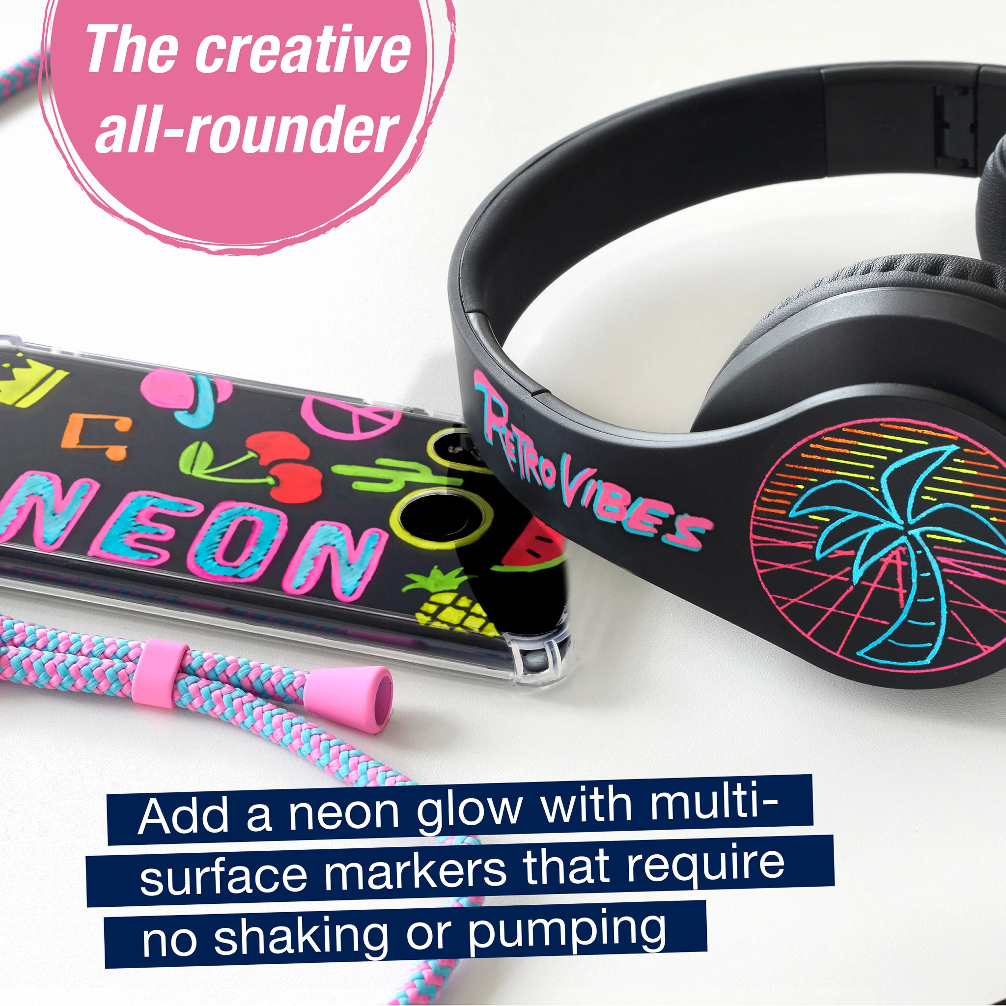 Neon Markers, Box of 6 - #FC160806 - Image 3