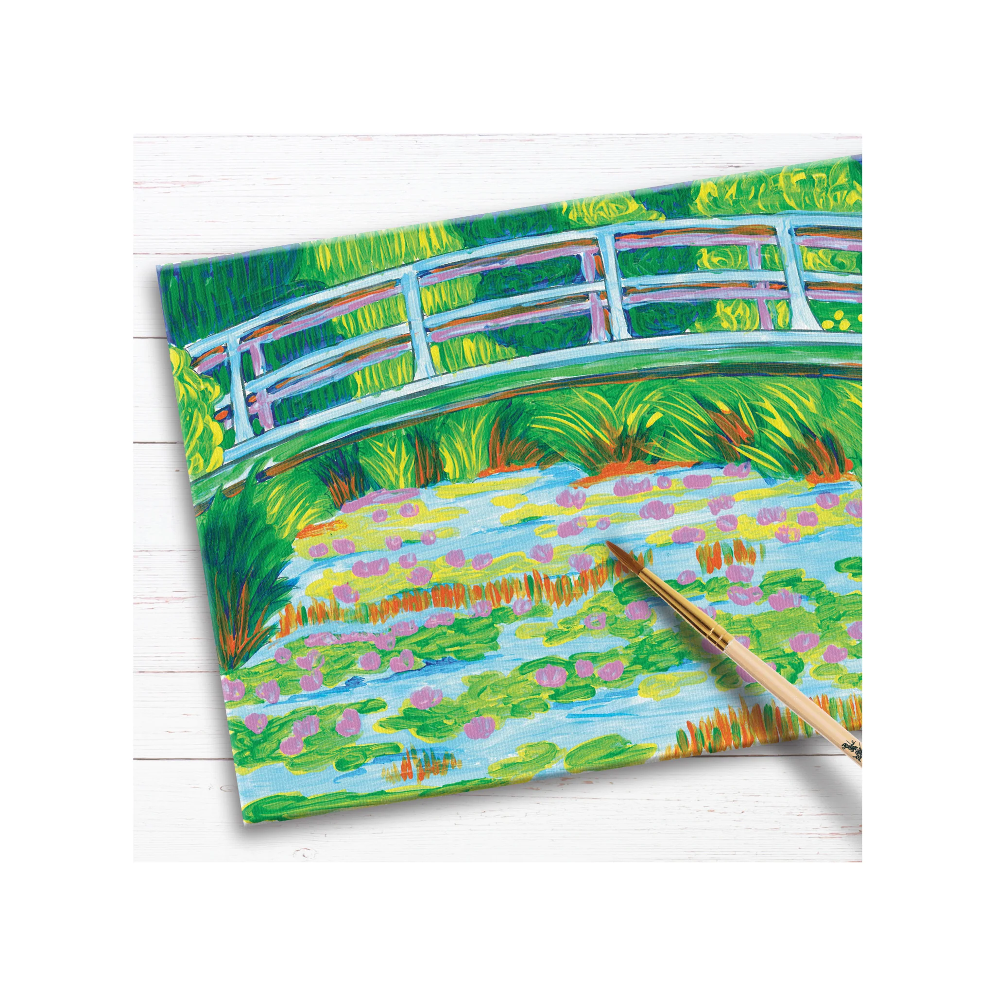 Paint by Number Museum Series - The Japanese Footbridge - #FC14302 - Image 9