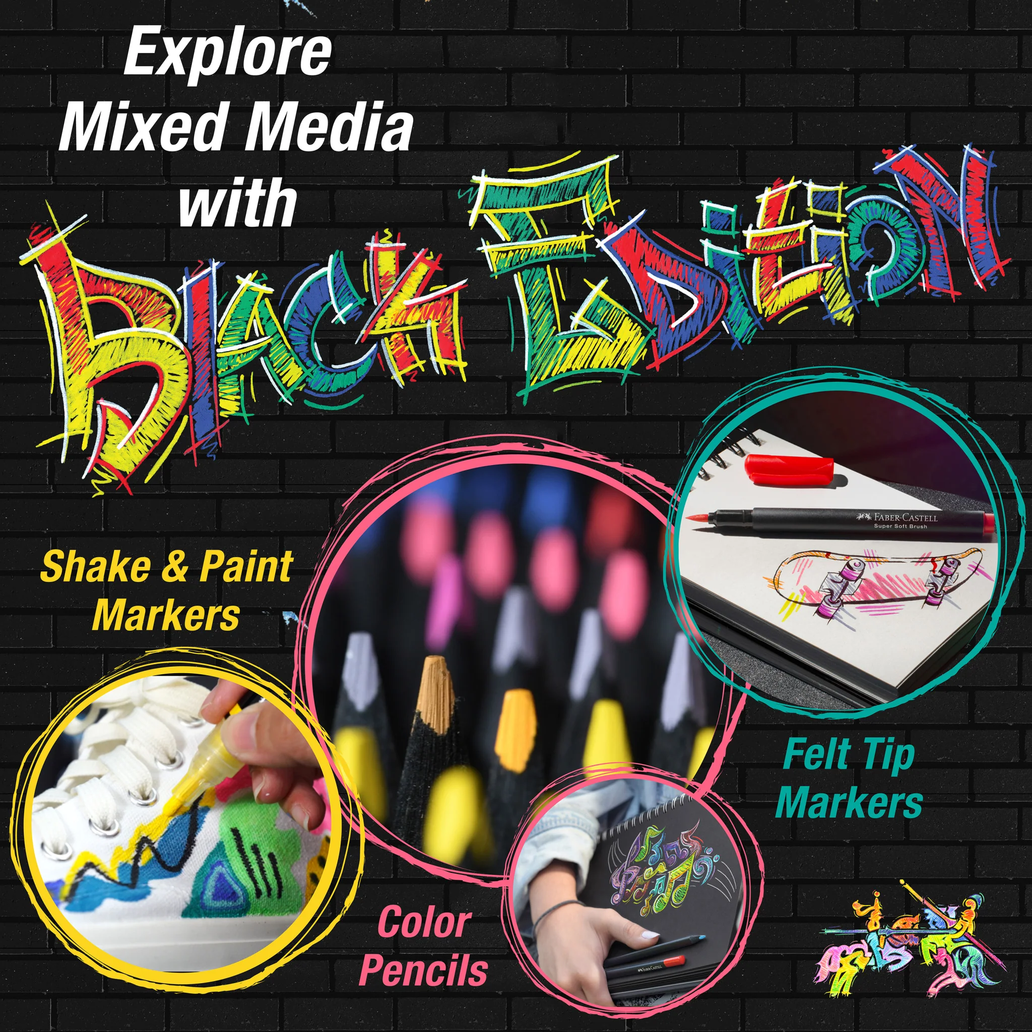 Black Edition Shake & Paint Markers - Black 1ct - #FC285598 - Image 9