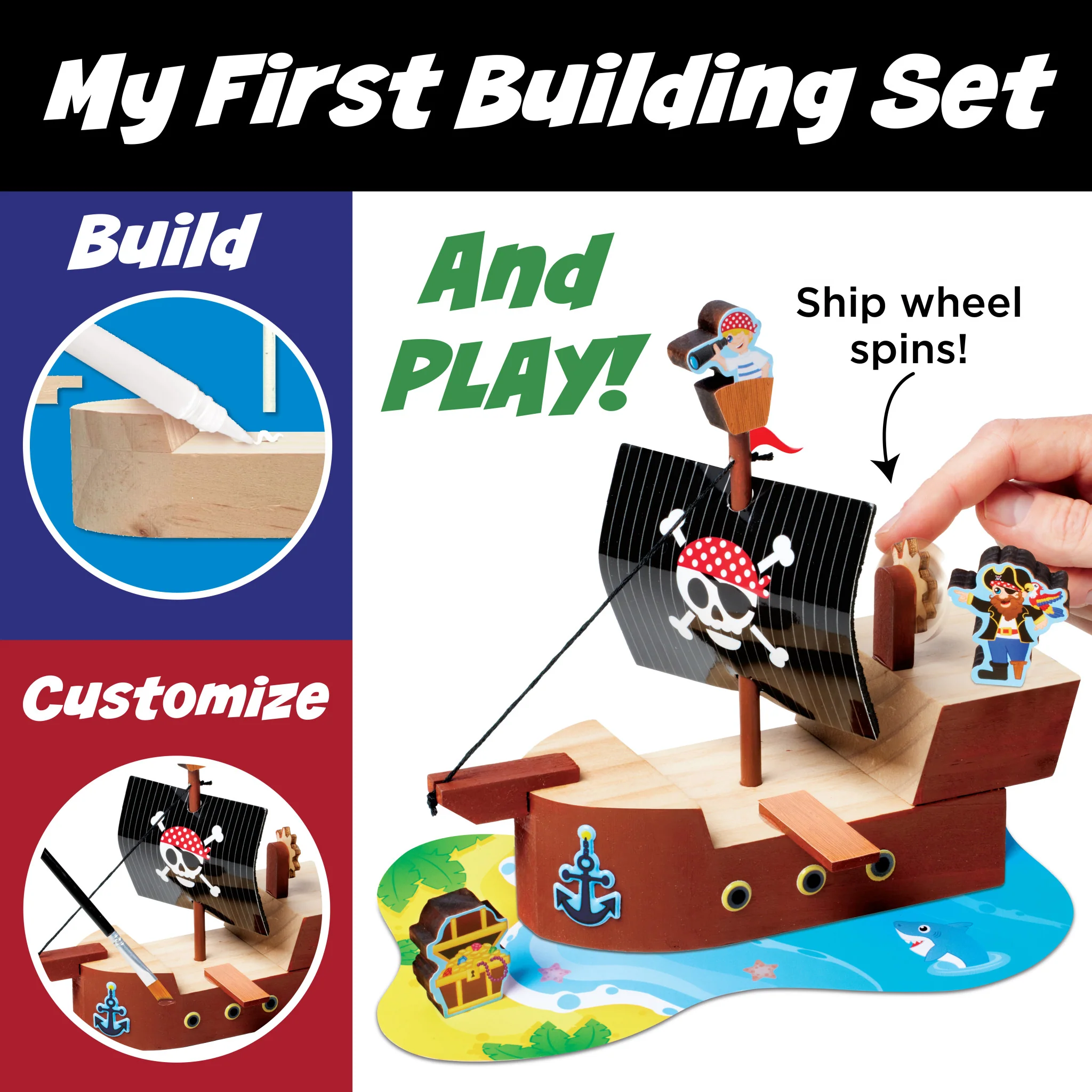 Buildeez!™ Pirate Ship - The Sea Skull - #6459000 - Image 4
