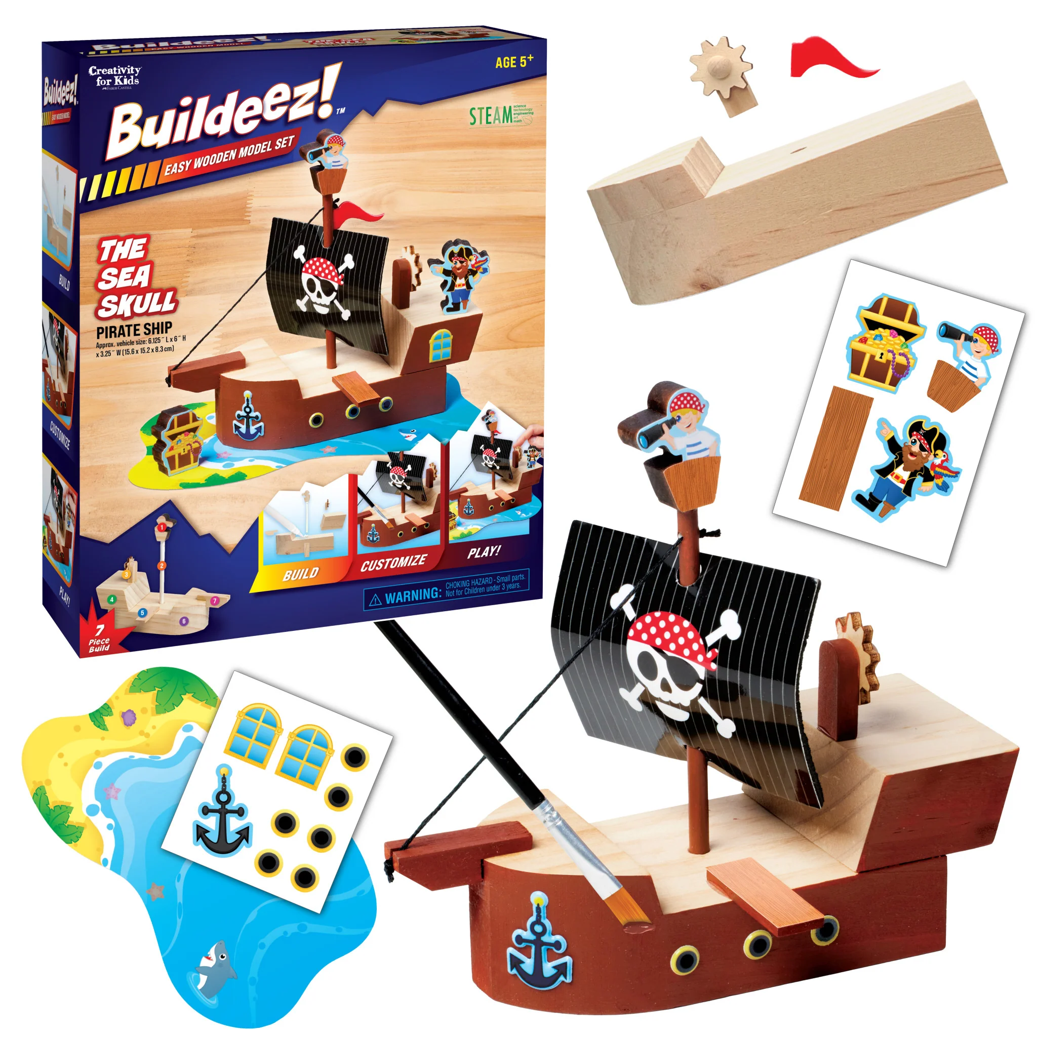 Buildeez!™ Pirate Ship - The Sea Skull - #6459000 - Image 9