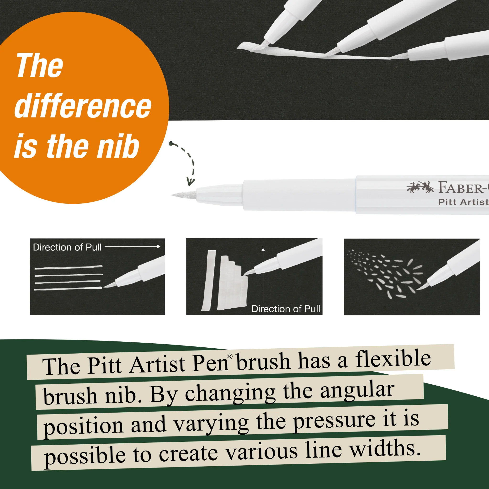 Pitt Artist Pen Brush - #101 White - #FC167401 - Image 6