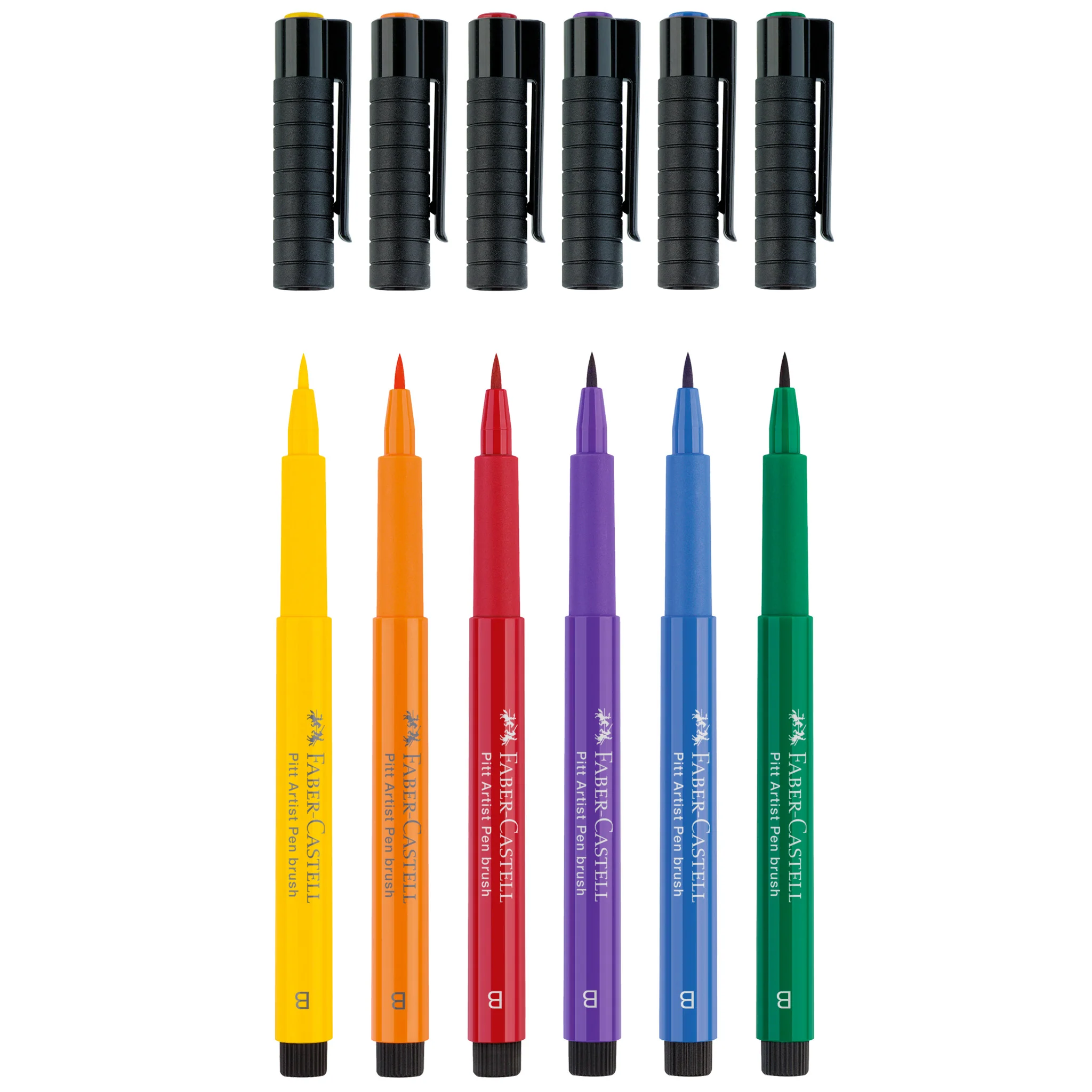 Pitt Artist Pen, Brush - Color Wheel Wallet of 6 - #FC167174 - Image 2