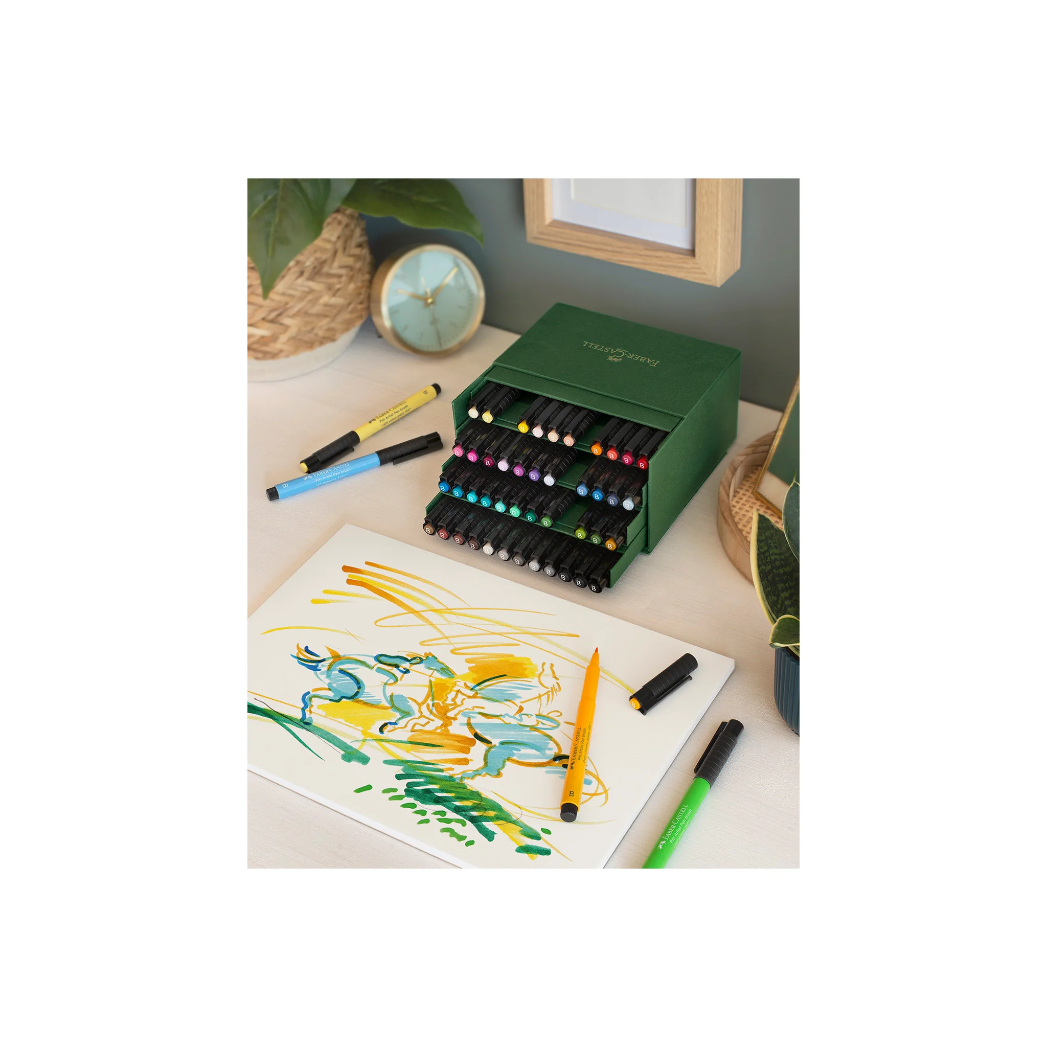 Pitt Artist Pen, Brush - Studio Gift Box of 48 - #FC167192 - Image 3