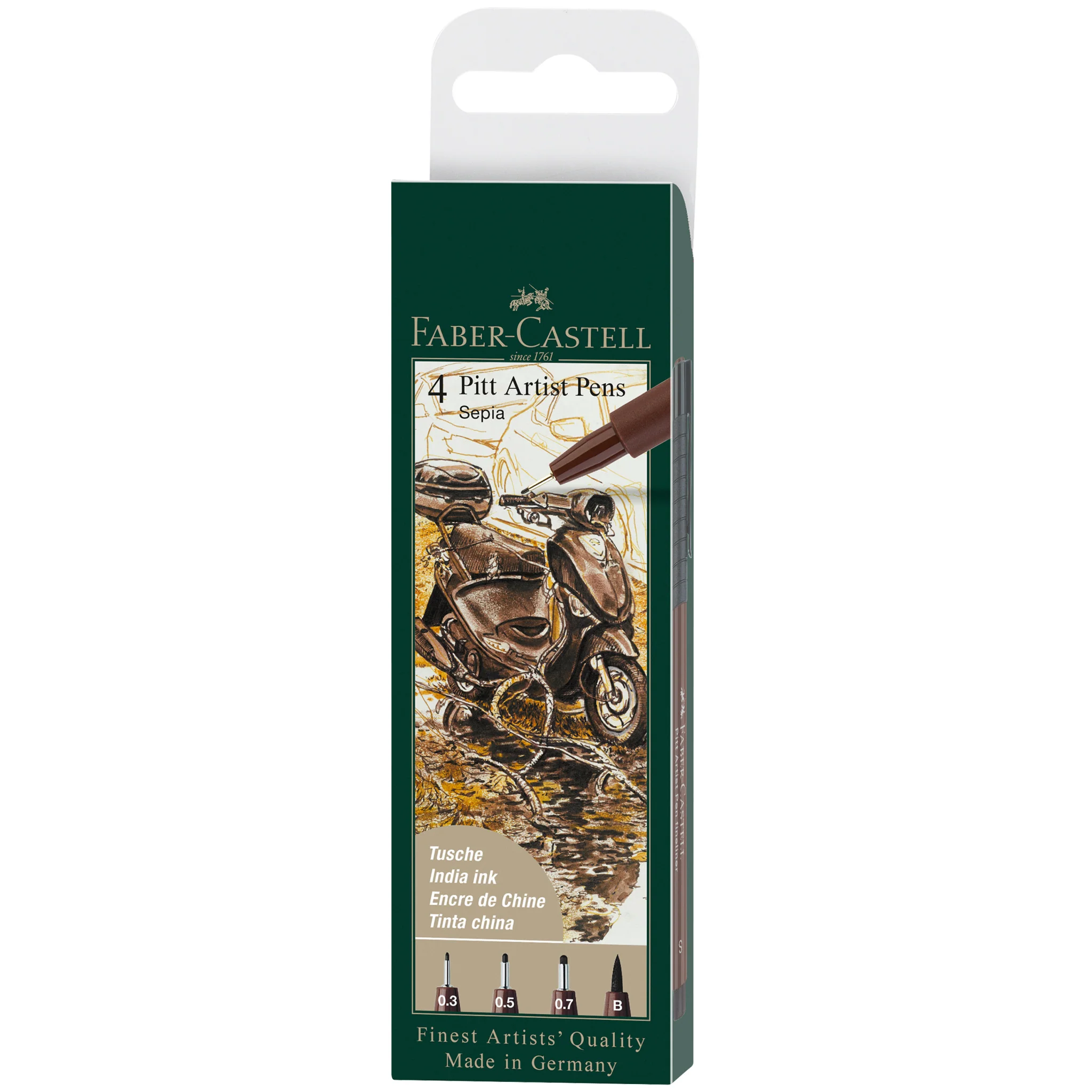 Pitt Artist Pen, #175 Dark Sepia (S, F, M, B) - #FC167101