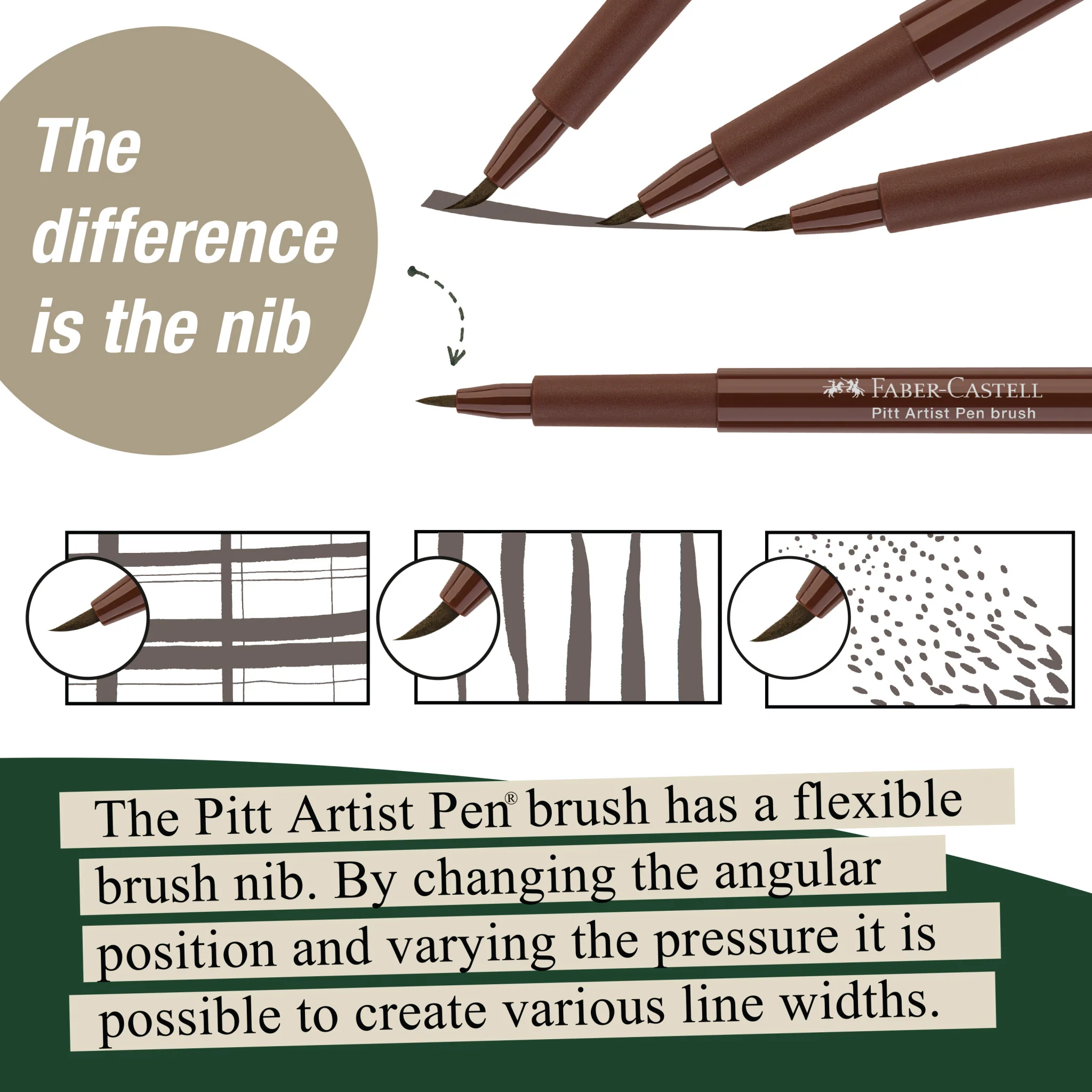Pitt Artist Pen, #175 Dark Sepia (S, F, M, B) - #FC167101 - Image 5