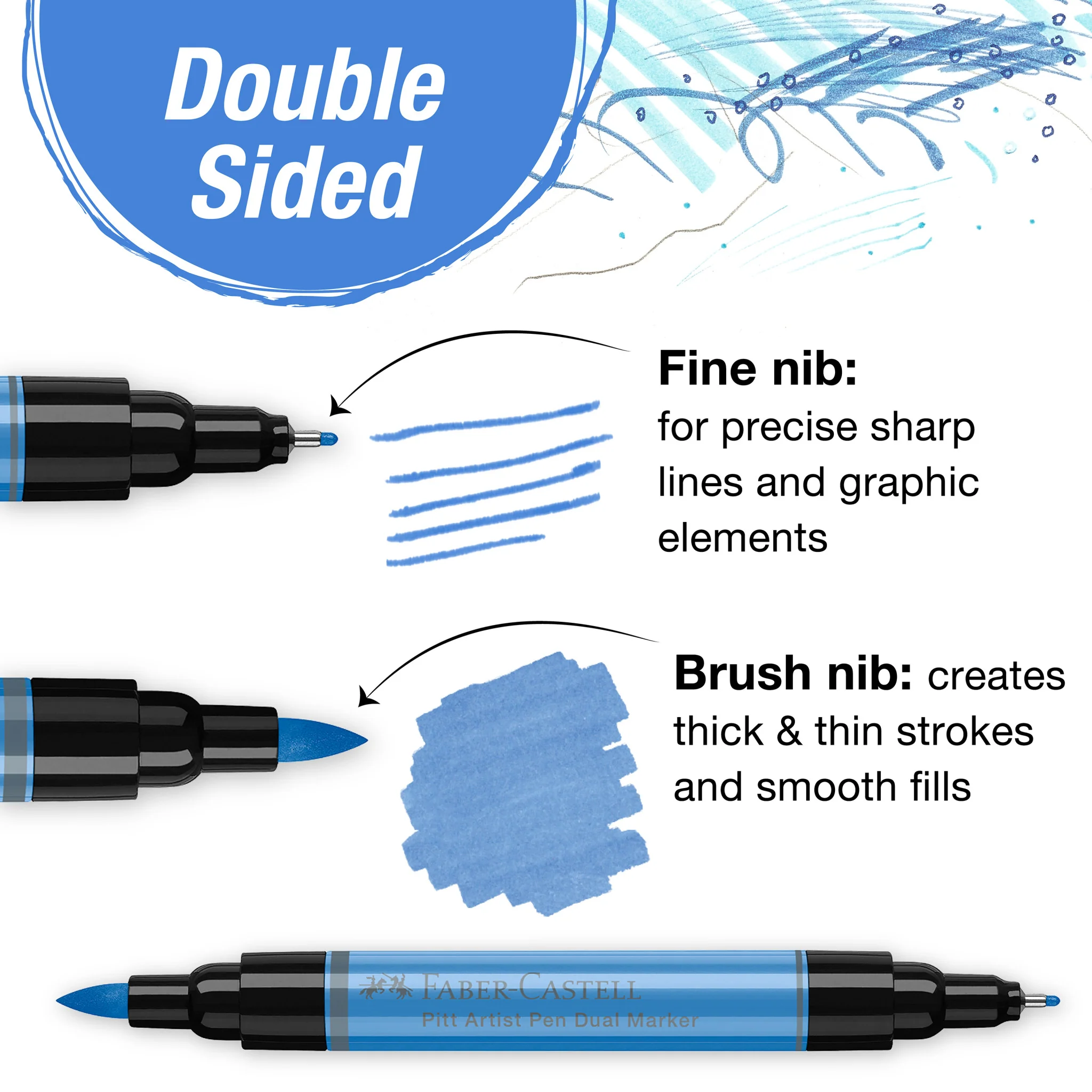 Pitt Artist Pen Dual Markers, Wallet of 30 - #FC162030 - Image 4