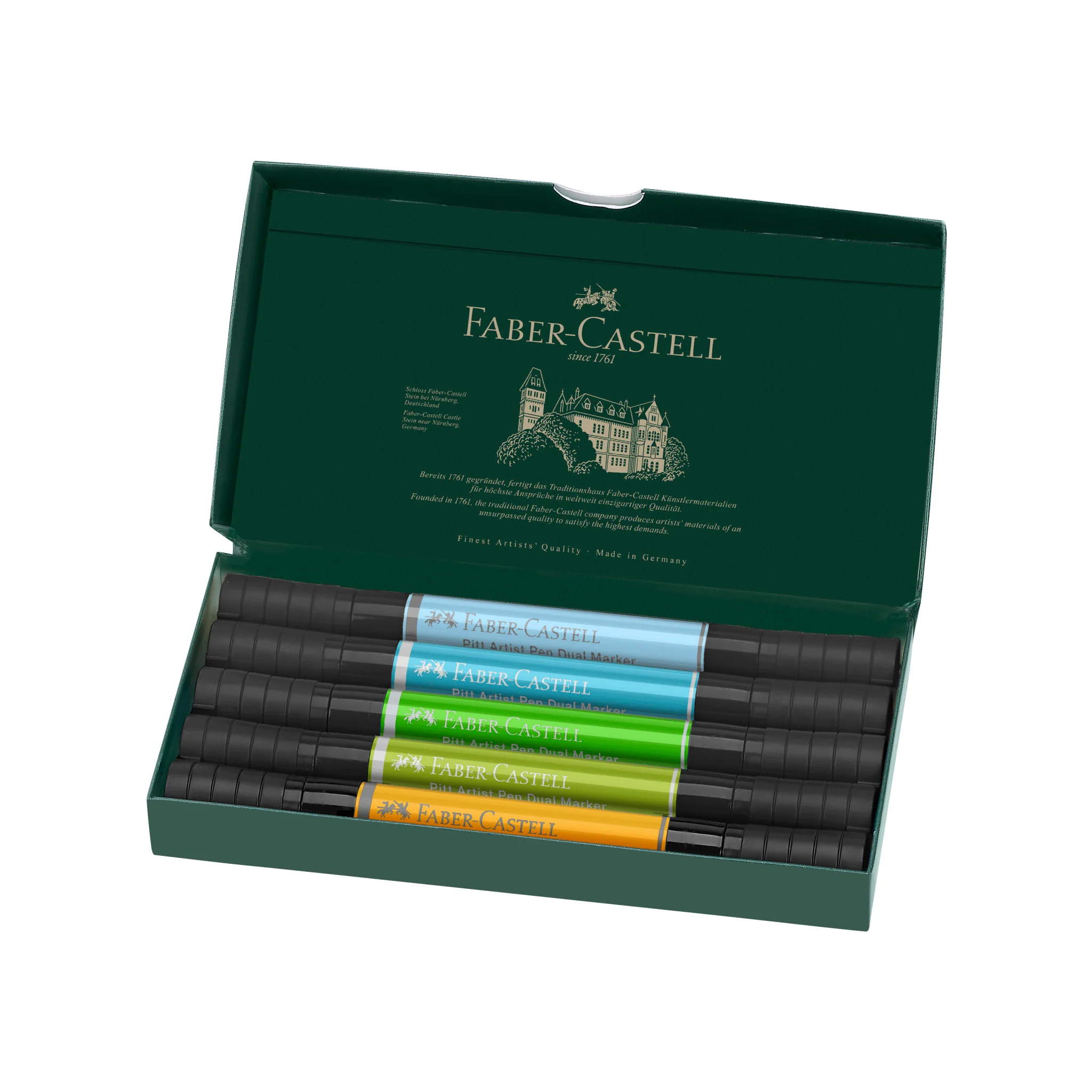 Pitt Artist Pen Dual Markers, Animals - Wallet of 5 - #FC162008 - Image 2