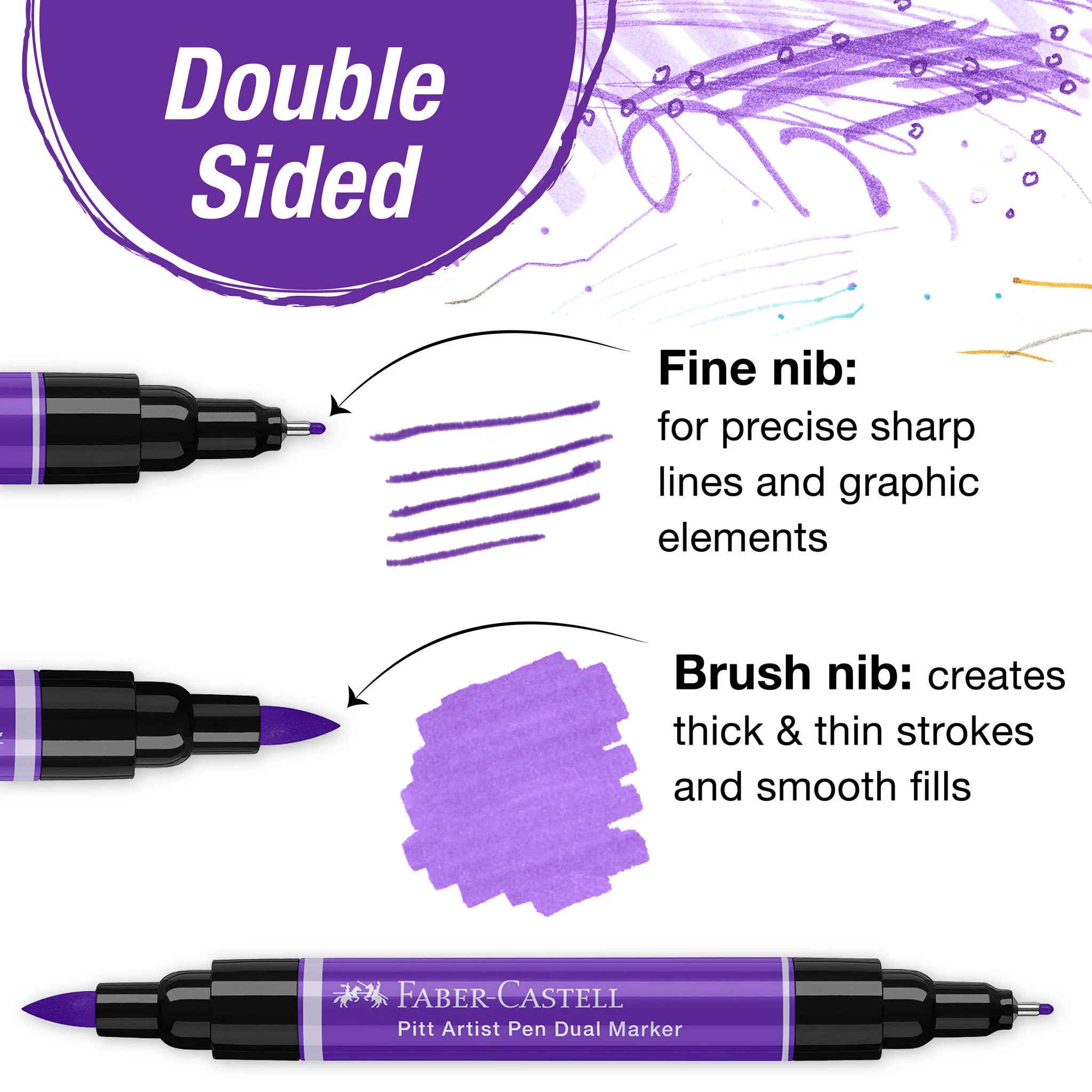Pitt Artist Pen Dual Marker India ink, wallet of 5, Fashion
 - #FC162006 - Image 4