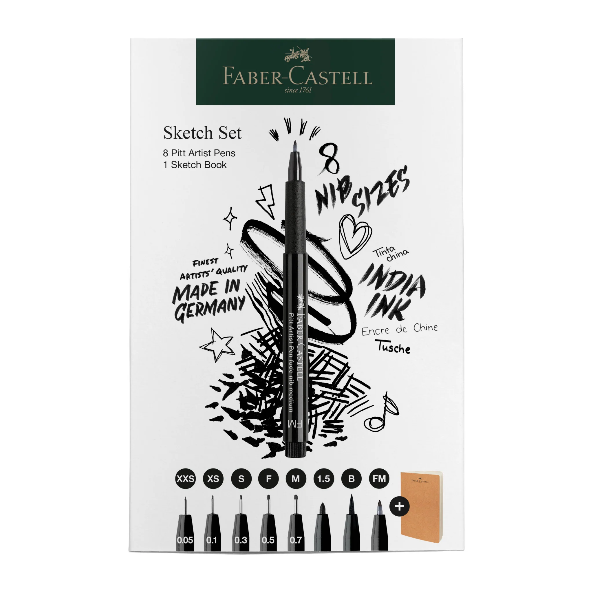 Pitt Artist Pen Sketchbook Set - #FC267102