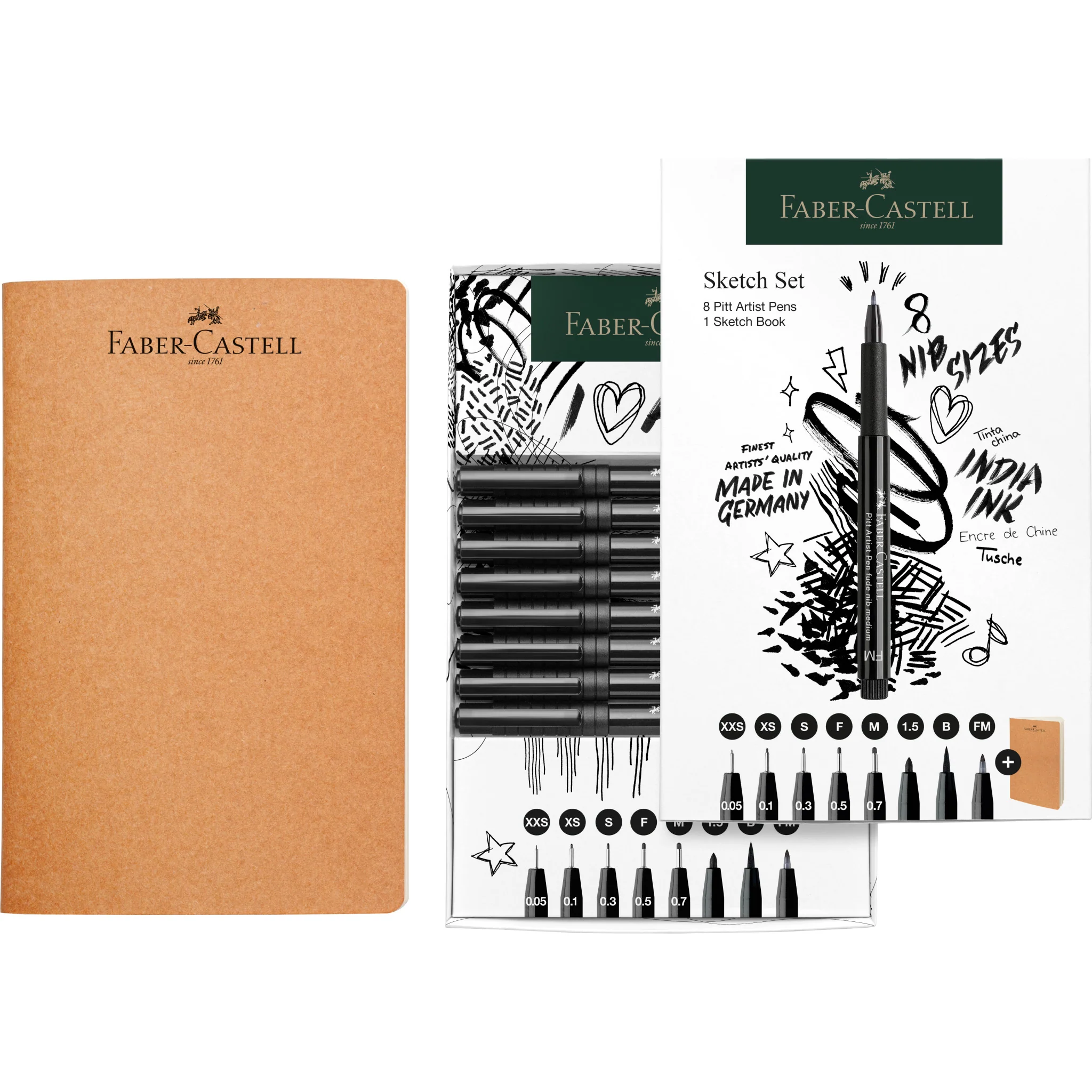 Pitt Artist Pen Sketchbook Set - #FC267102 - Image 3