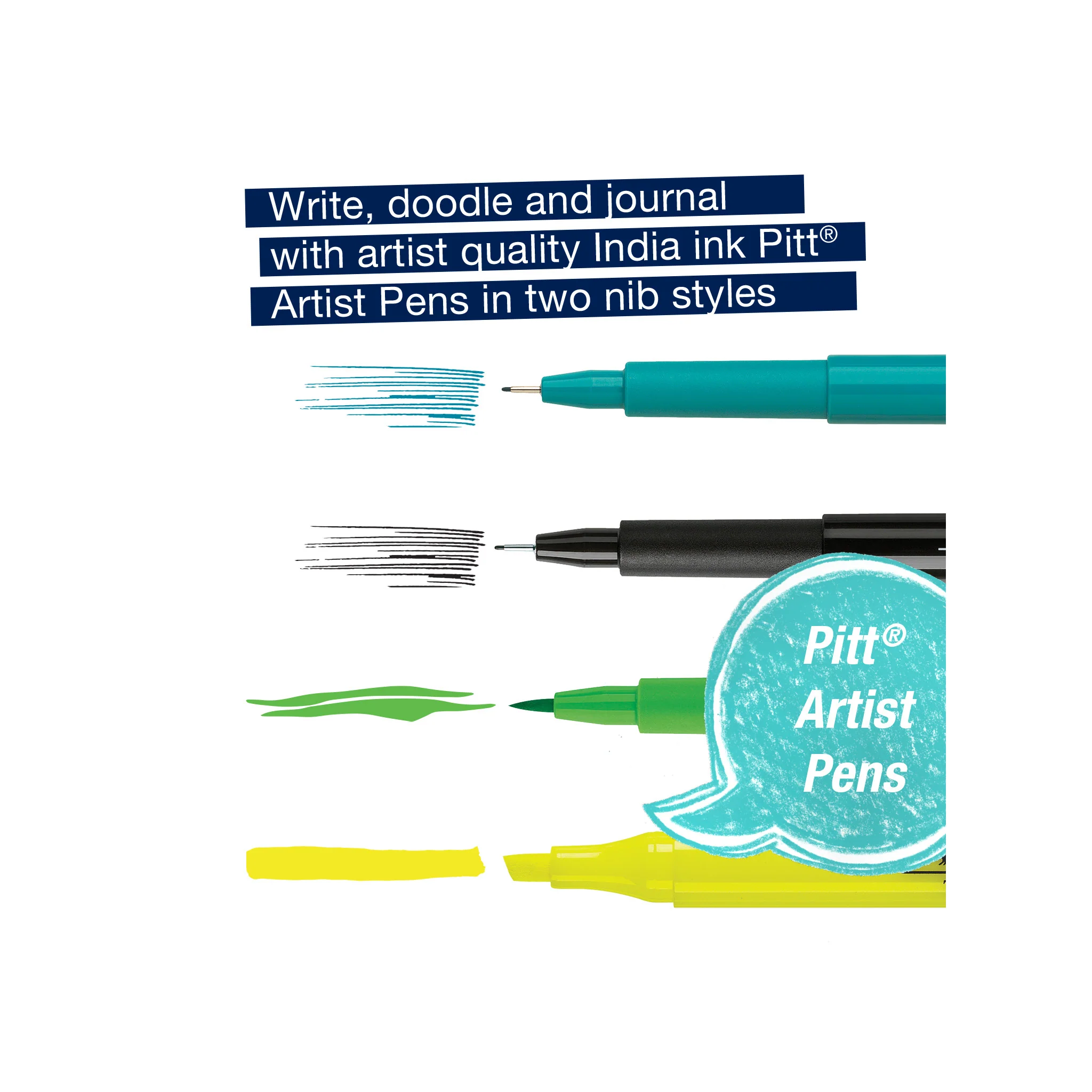 Pitt Artist Pen, Journaling Art - Set of 4 - #FC770088 - Image 5