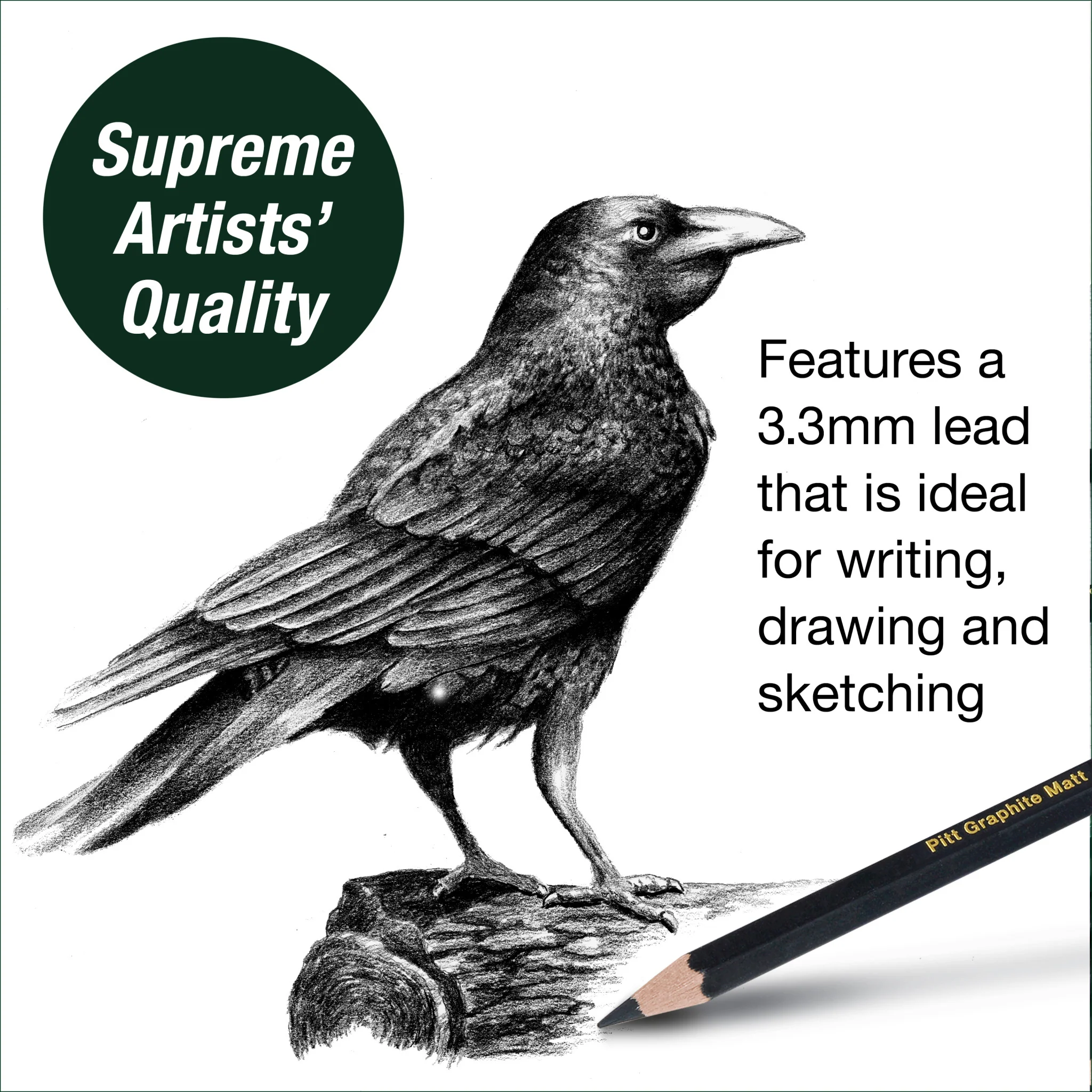 Pitt Graphite Matte, Sketching Set (2B, 6B, 10B, 14B) - #FC115298 - Image 8