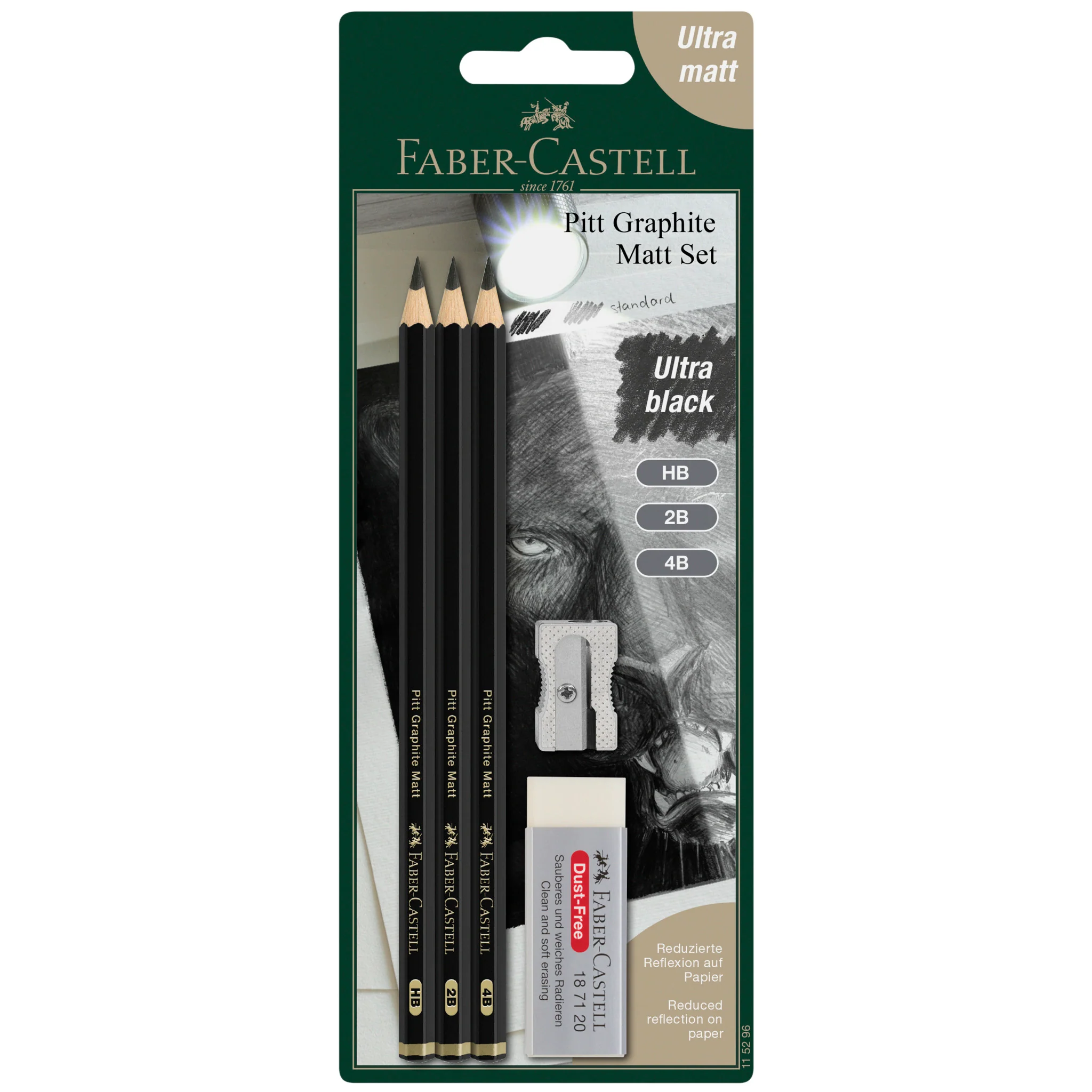 Pitt Graphite Matte, Sketching Set (HB, 2B, 4B) - #FC115296