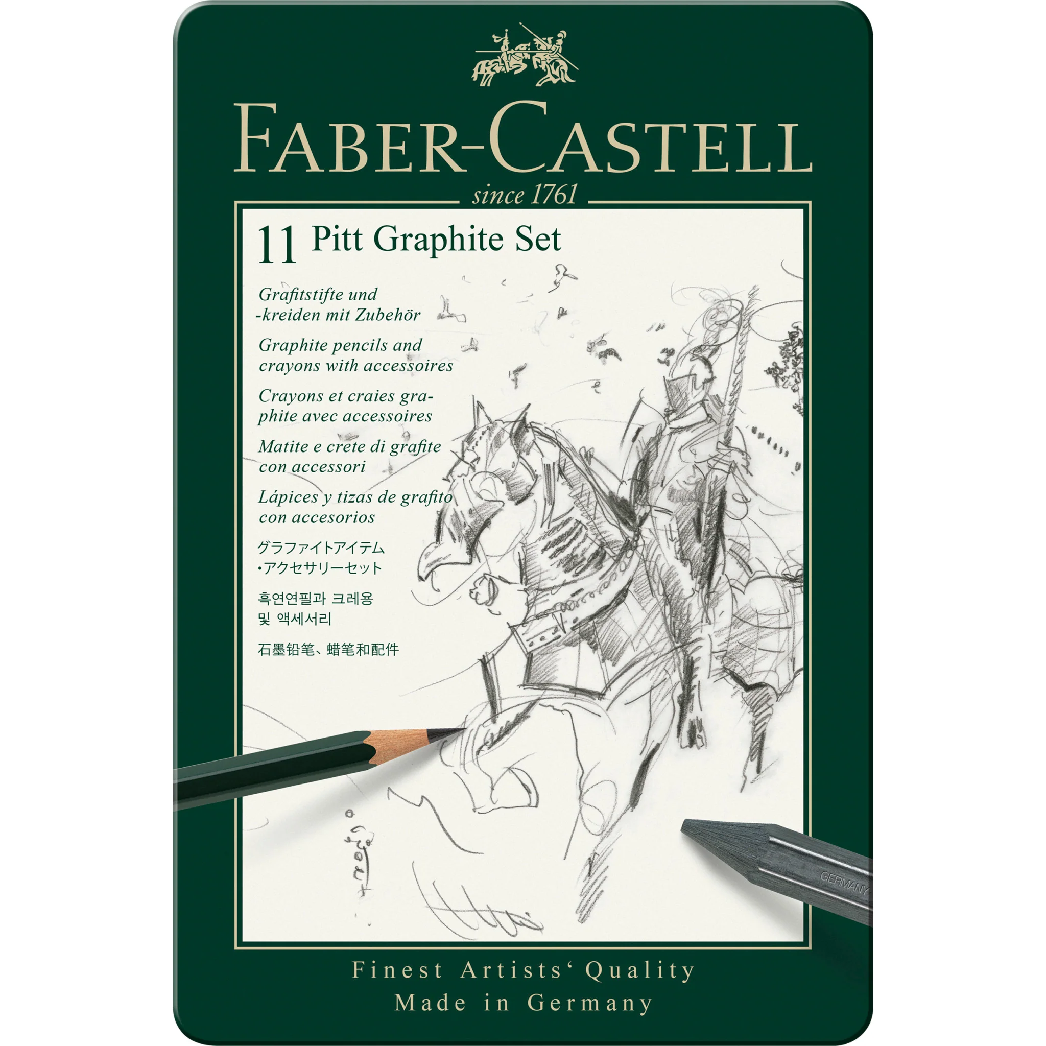 Pitt Graphite Set, Tin of 11 - #FC112972