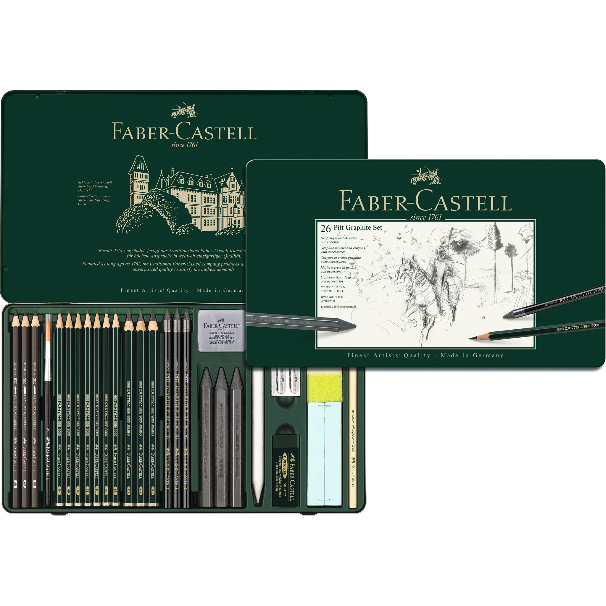 Pitt Graphite Set, Tin of 26 - #FC112974 - Image 3