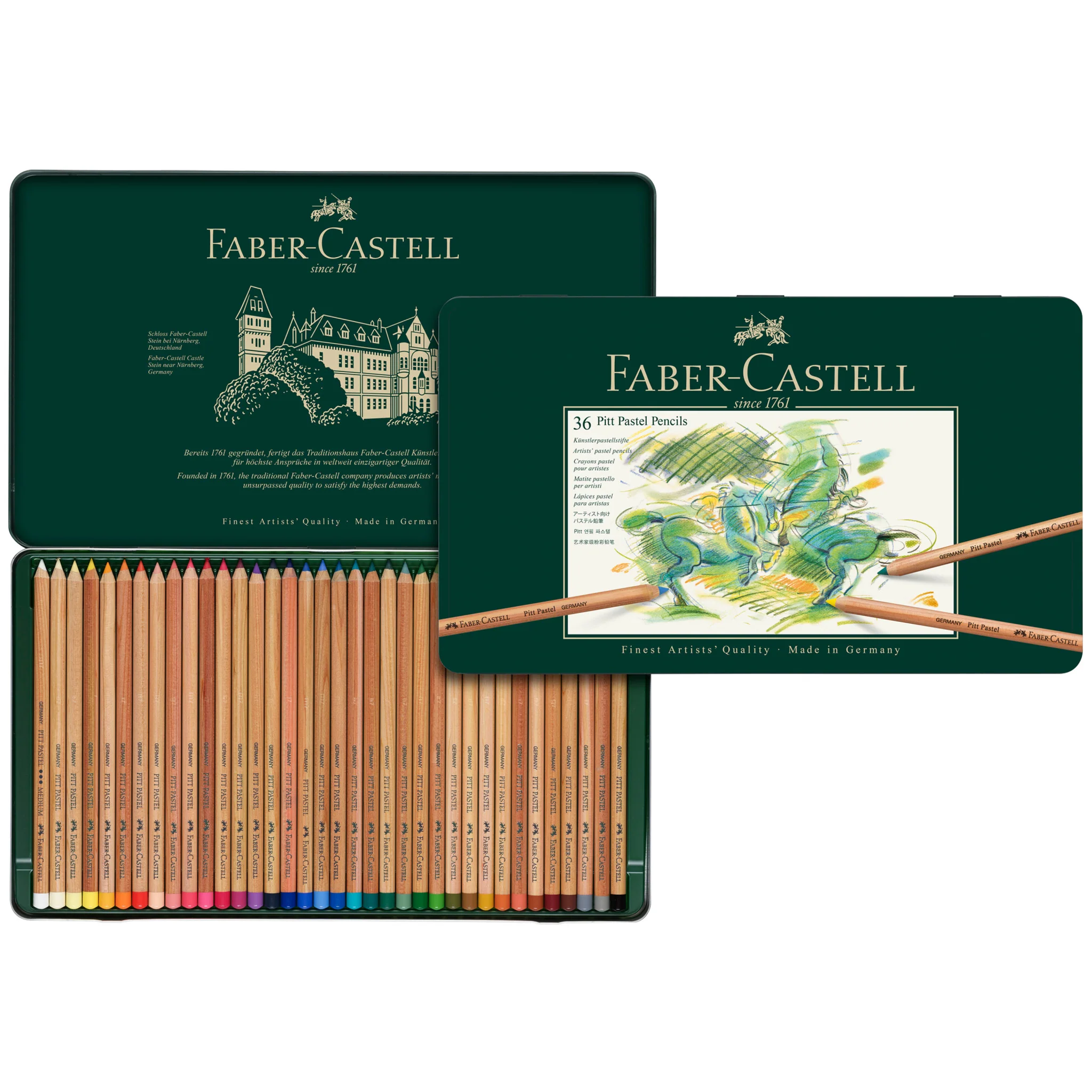 Pitt Pastel Pencils, Tin of 36 - #FC112136 - Image 2