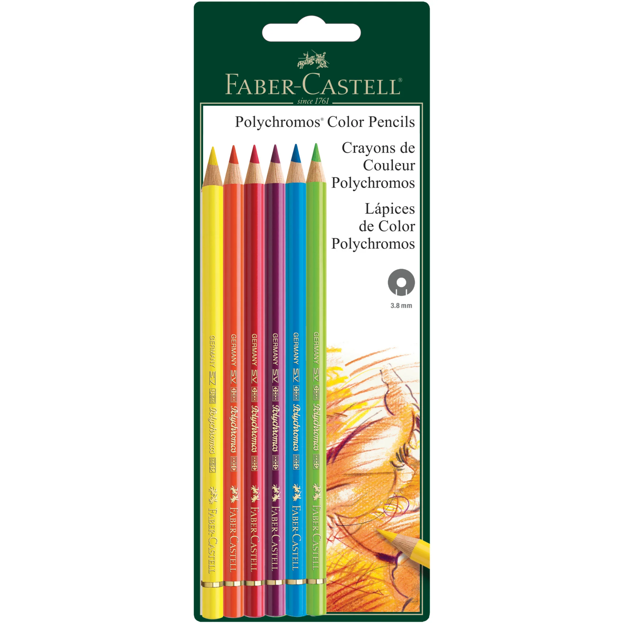 Polychromos® Artists' Color Pencils - Set of 6 - #FC800135T