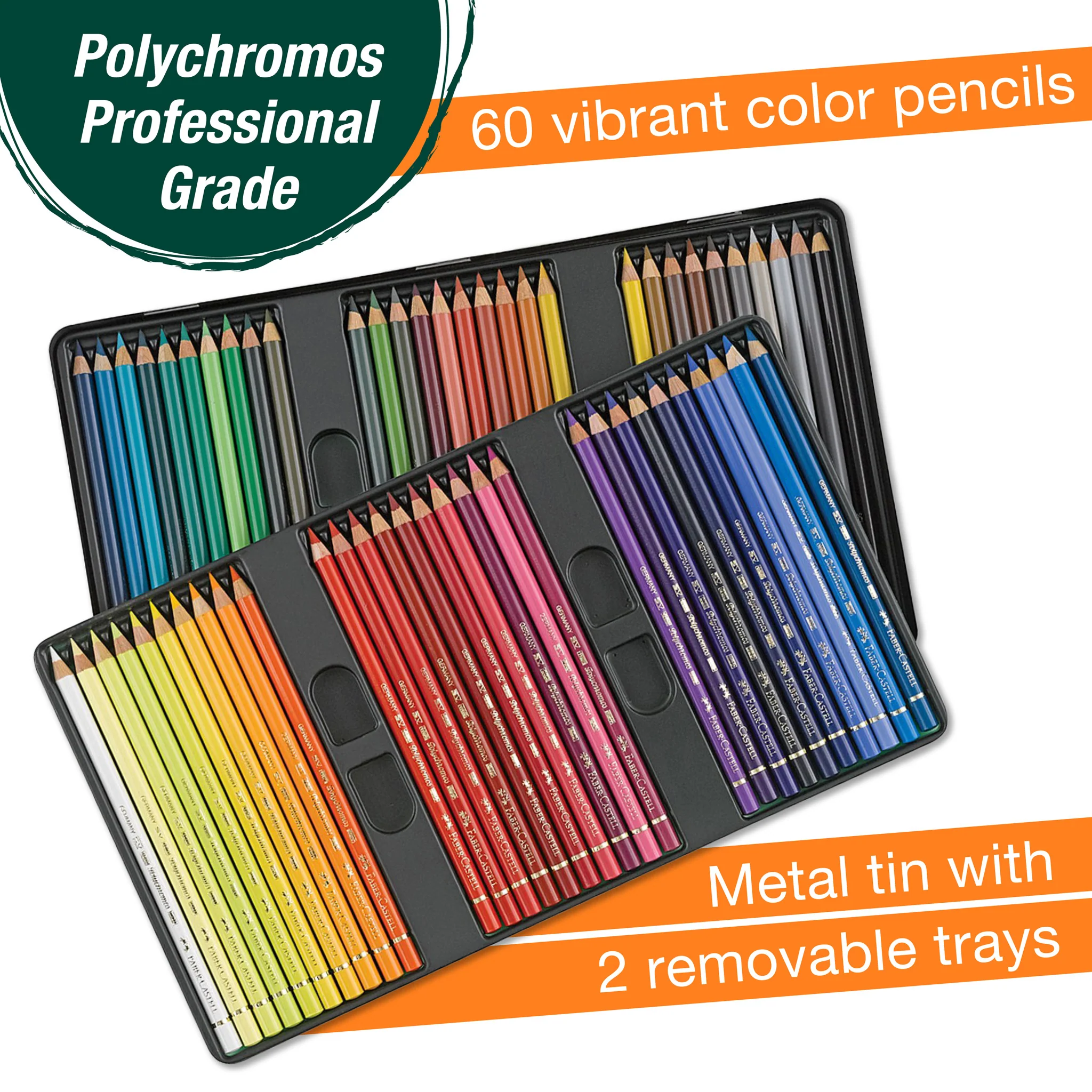 Polychromos Artists' Color Pencils, Tin of 60 - #FC110060 - Image 3