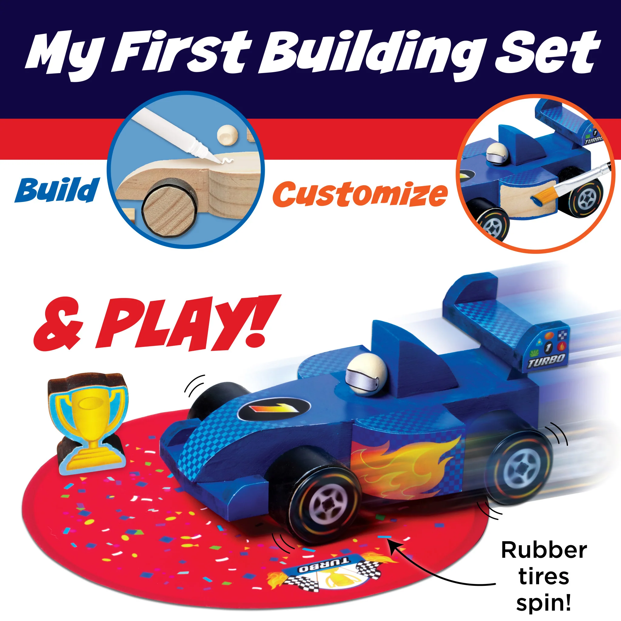 Buildeez!™ Race Car - Blaze - #6460000 - Image 4
