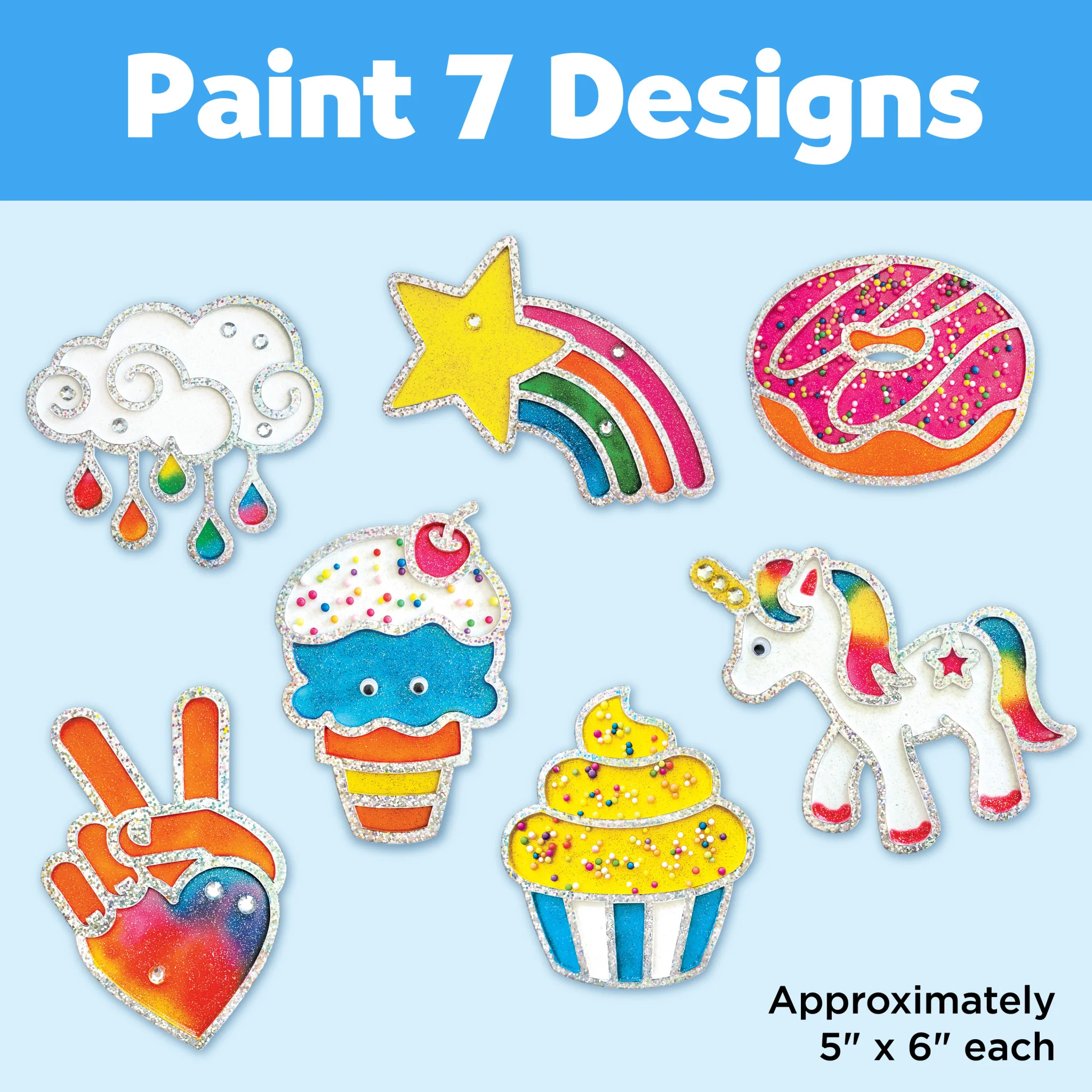 Rainbow Sprinkles Easy Sparkle Window Art - #6344000 - Image 2