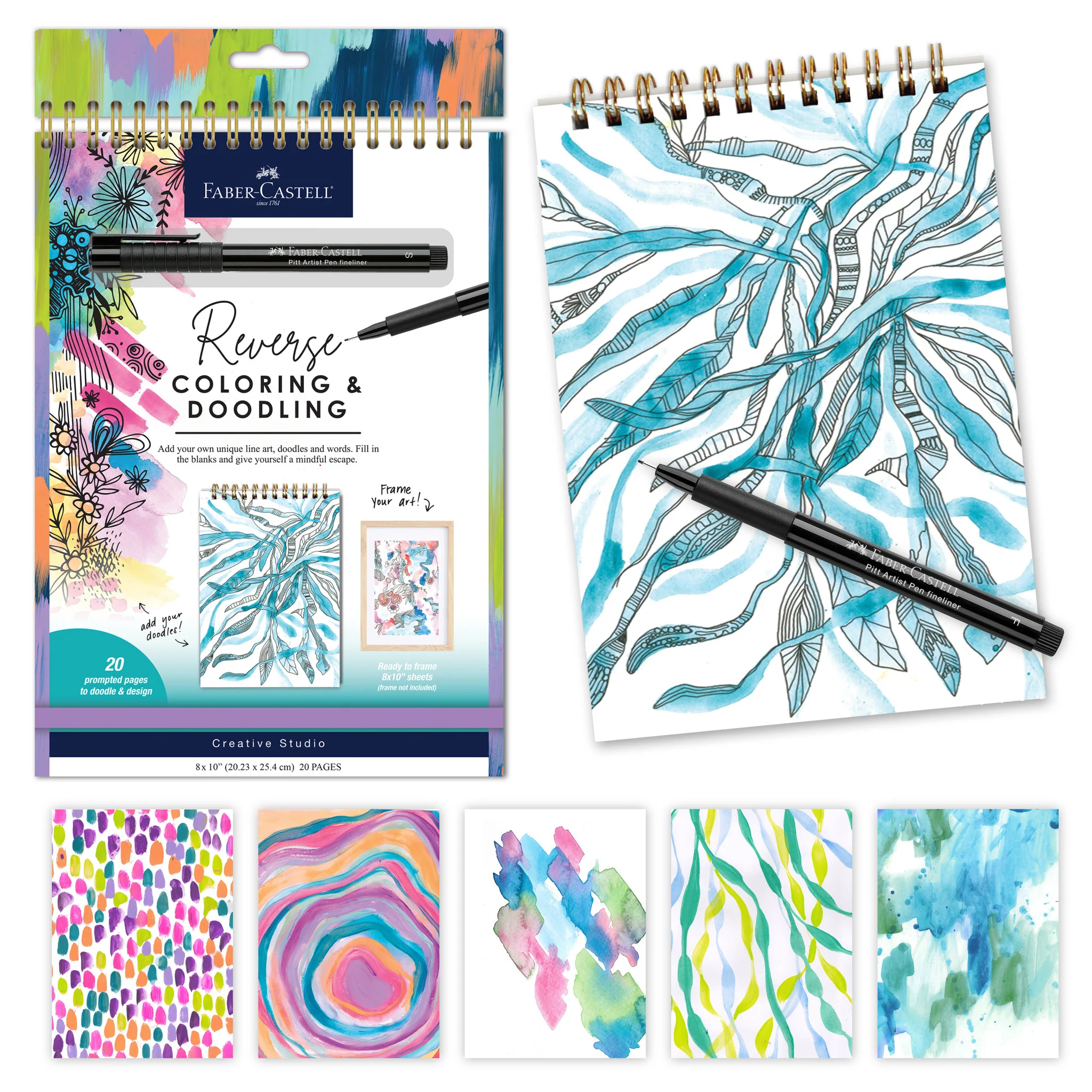 Reverse Coloring & Doodling Book - Brights Edition - #FC770425 - Image 2