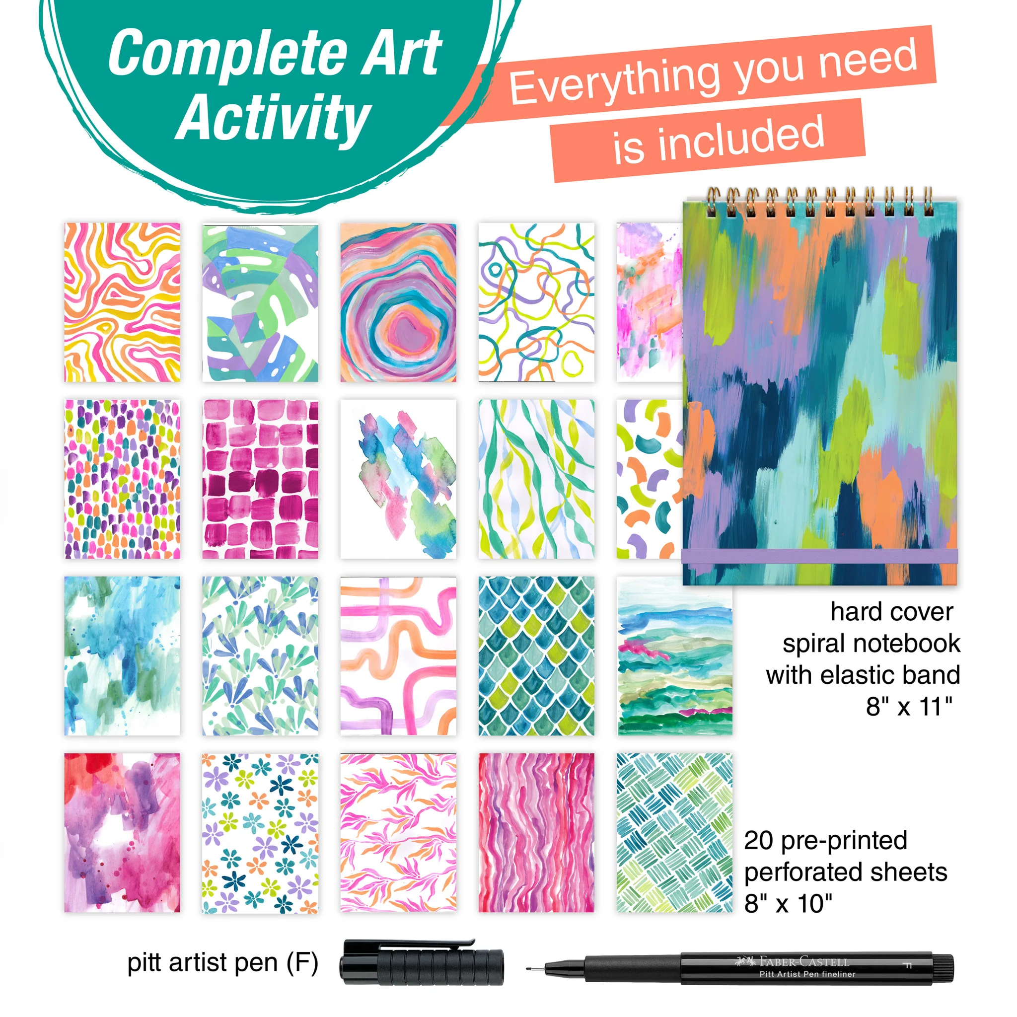 Reverse Coloring & Doodling Book - Brights Edition - #FC770425 - Image 4