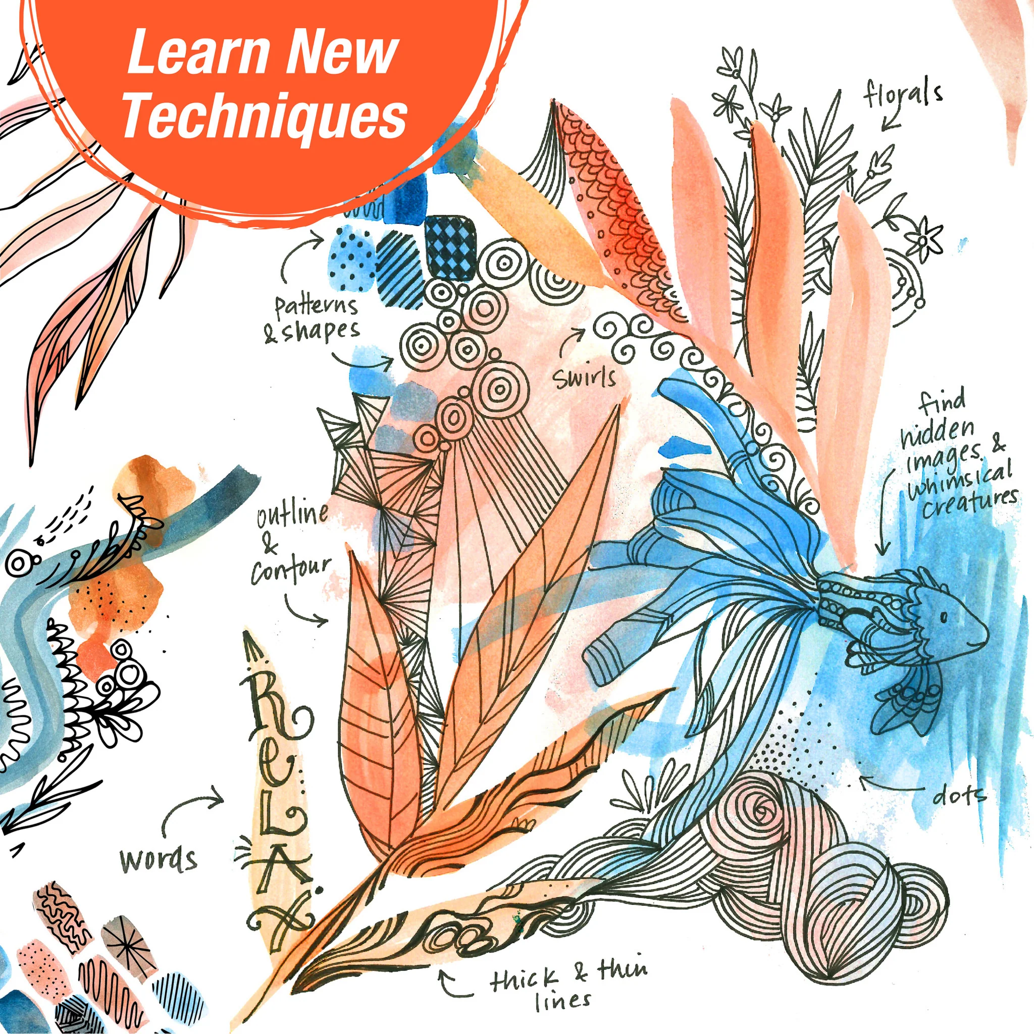 Reverse Coloring & Doodling Book - Neutrals Edition - #FC770426 - Image 5