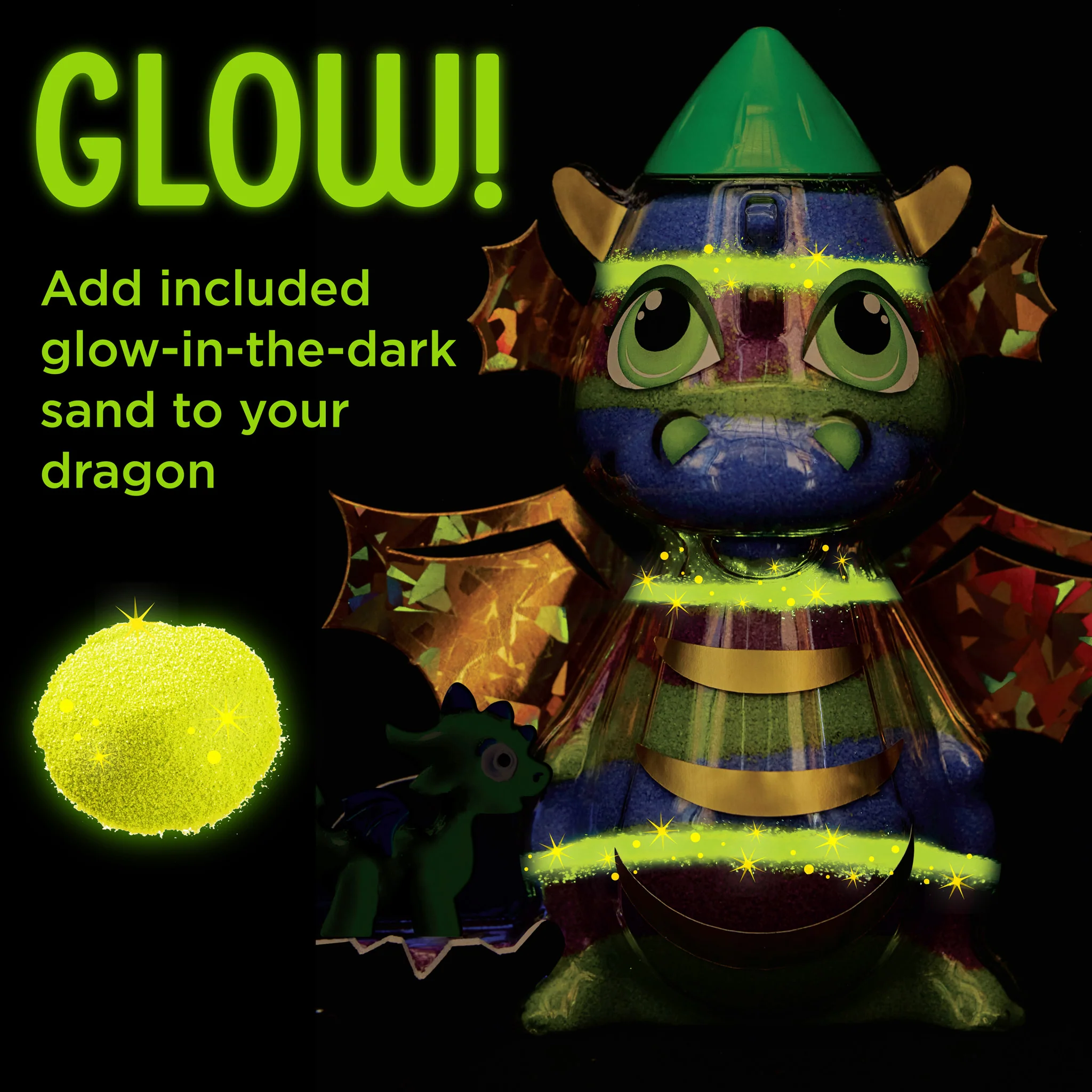 Glow in the Dark Sand Art Dragon - #6393000 - Image 9