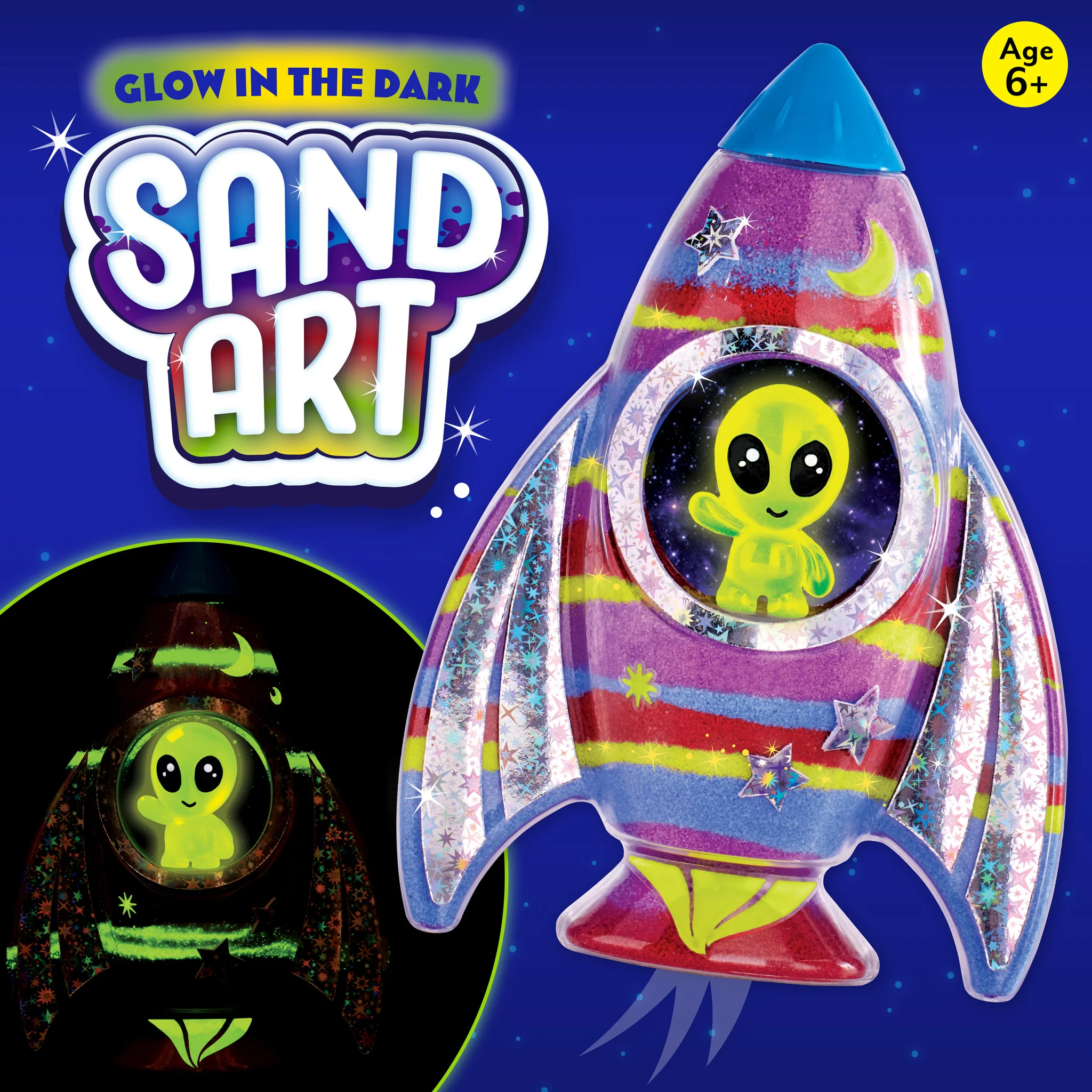 Glow in the Dark Sand Art Rocket - #6392000 - Image 3