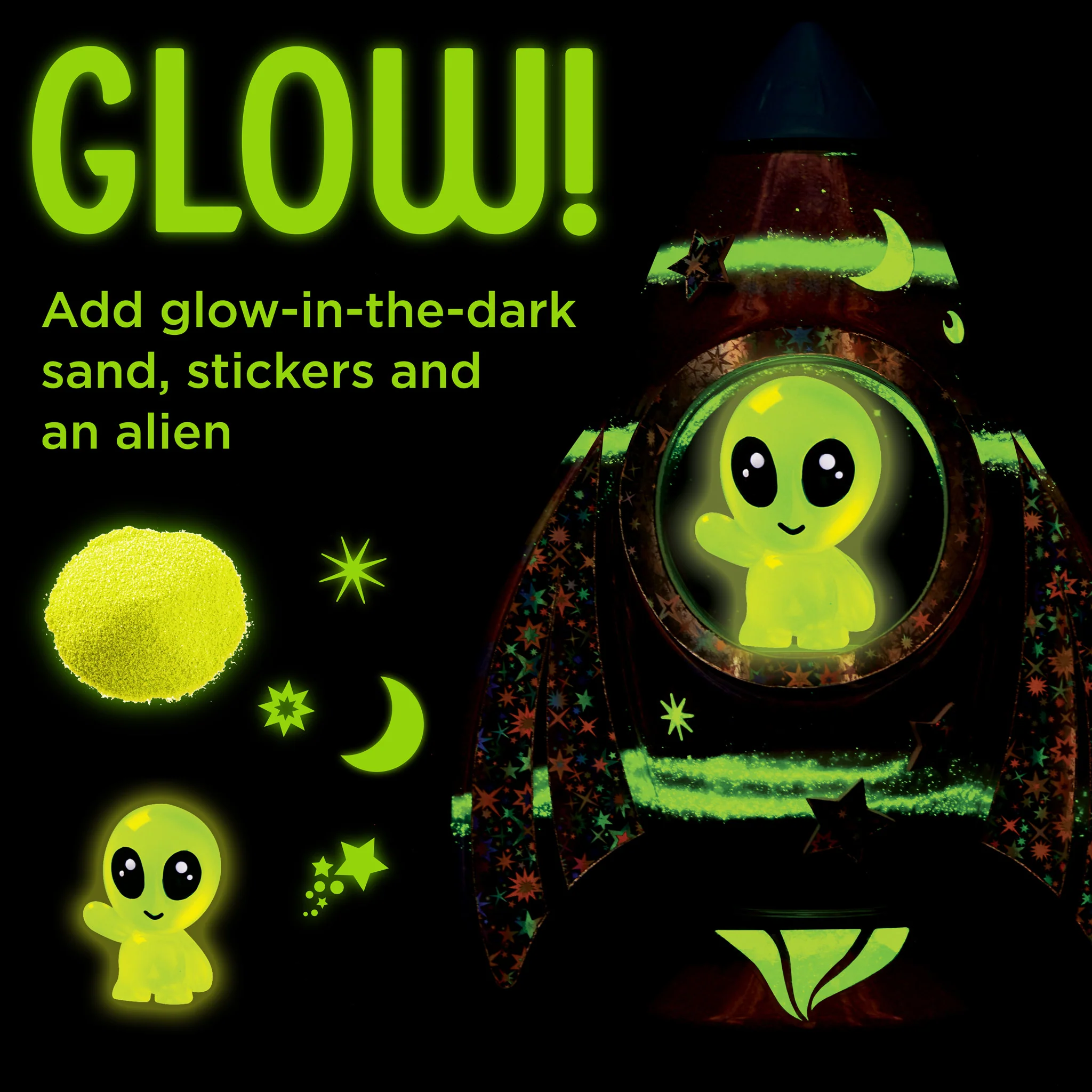 Glow in the Dark Sand Art Rocket - #6392000 - Image 9