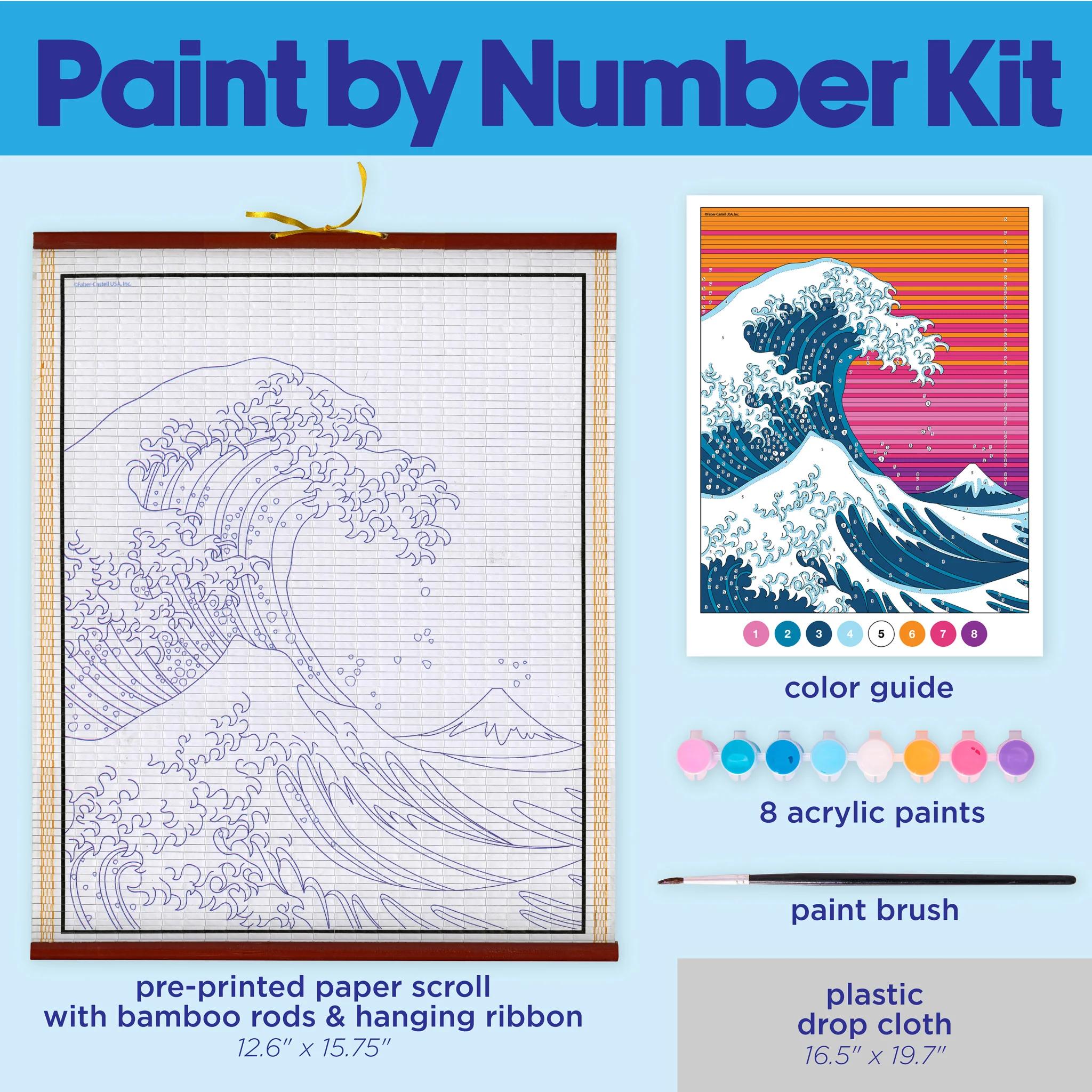 Paper Scroll Painting - The Great Wave - #FC14611 - Image 4