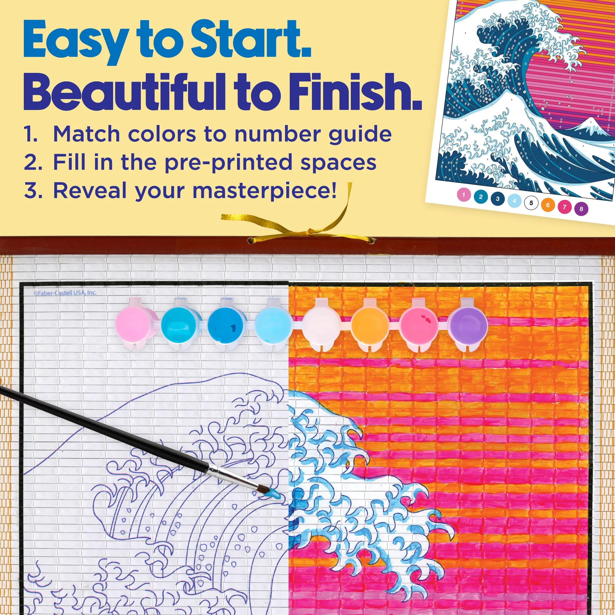Paper Scroll Painting - The Great Wave - #FC14611 - Image 5