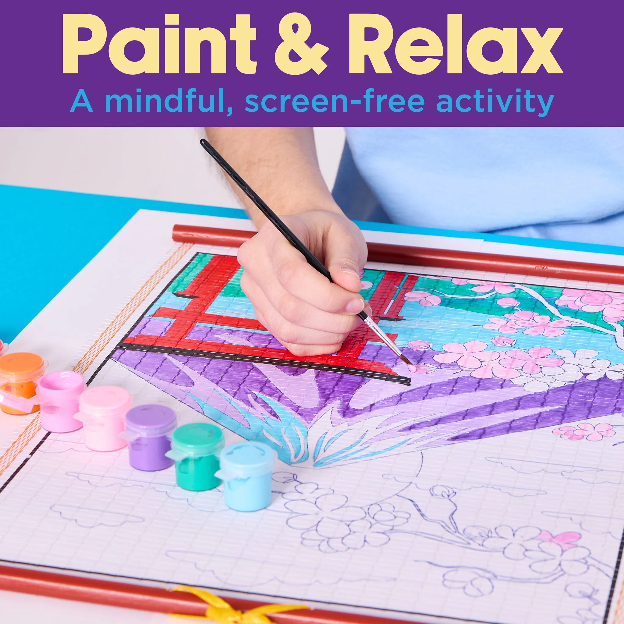 Paper Scroll Painting Kit - Mt Fuji - #FC14610 - Image 8