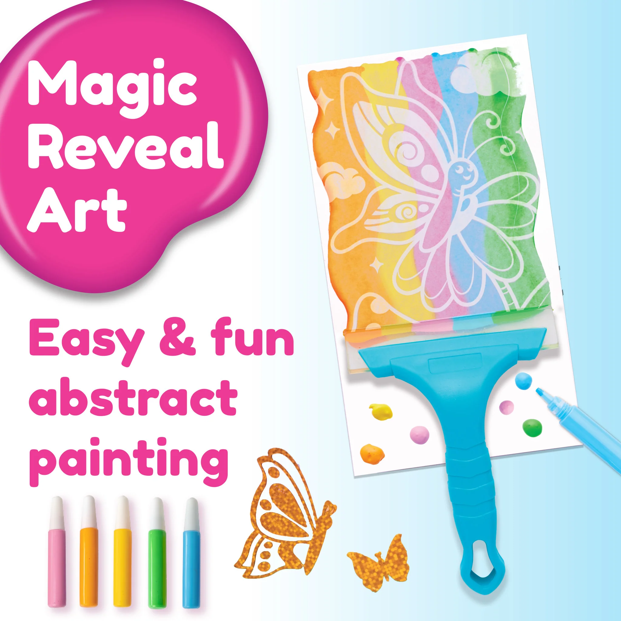 Squeegeez Magic Reveal Art Butterfly - #6414000 - Image 2