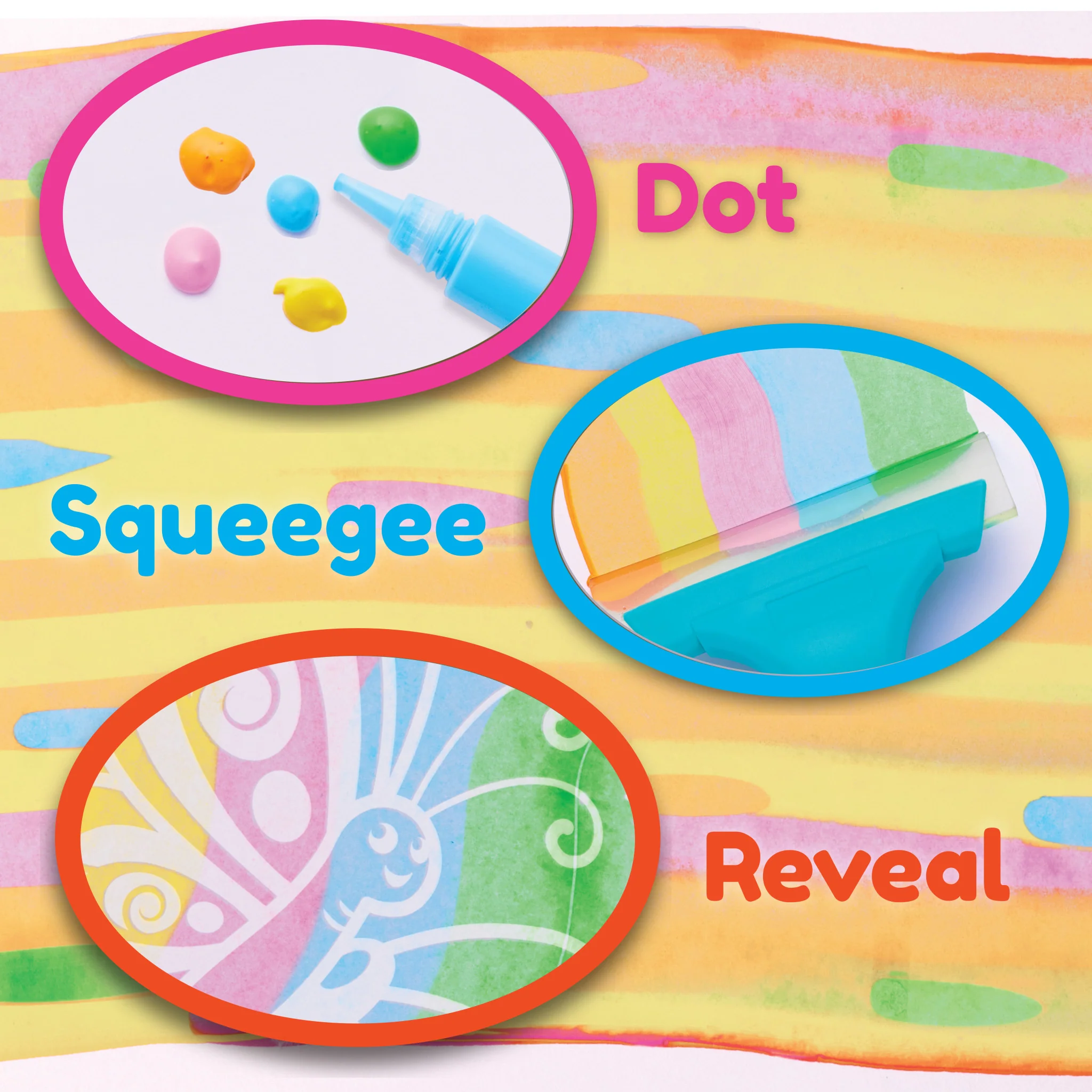 Squeegeez Magic Reveal Art Butterfly - #6414000 - Image 4