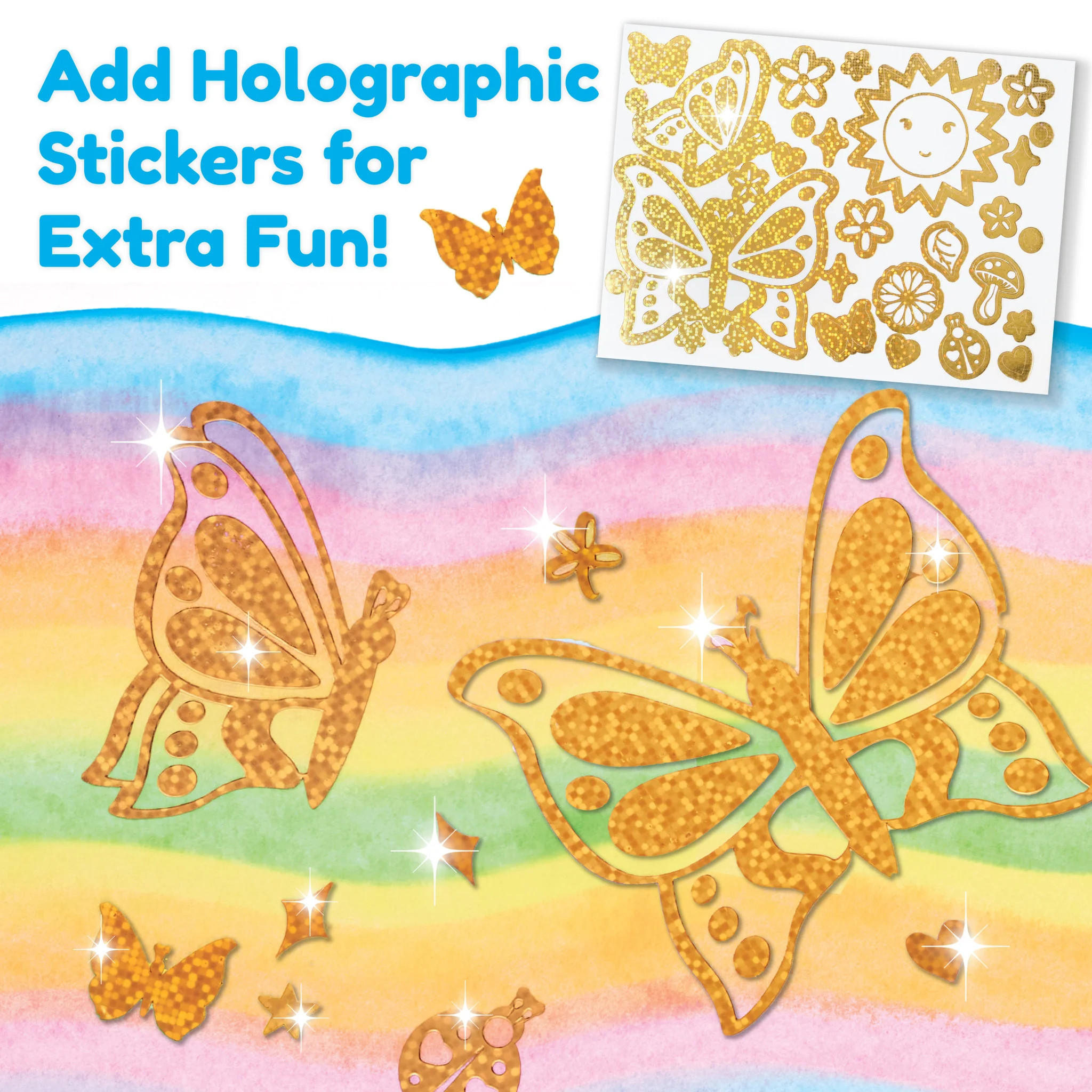 Squeegeez Magic Reveal Art Butterfly - #6414000 - Image 6