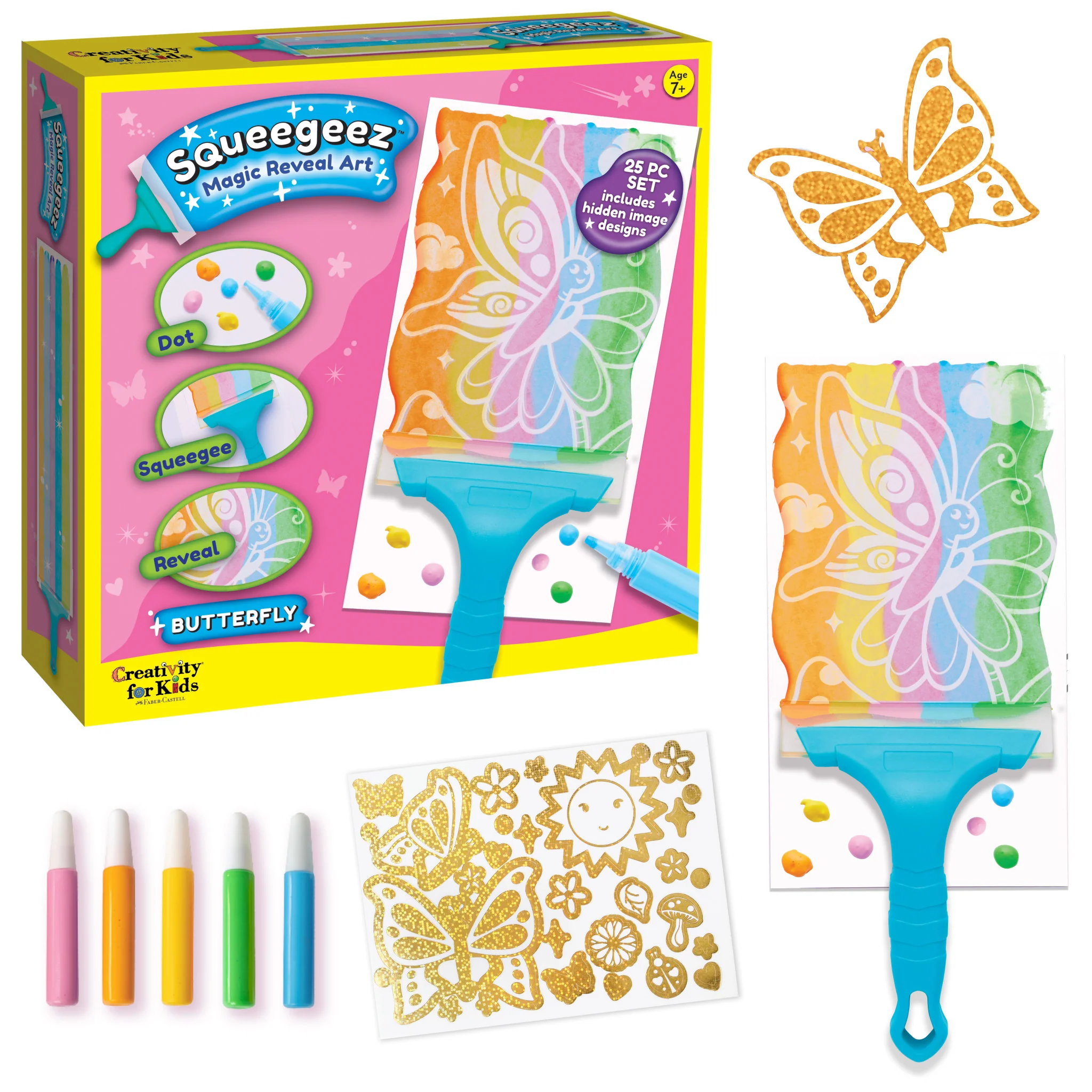 Squeegeez Magic Reveal Art Butterfly - #6414000 - Image 9