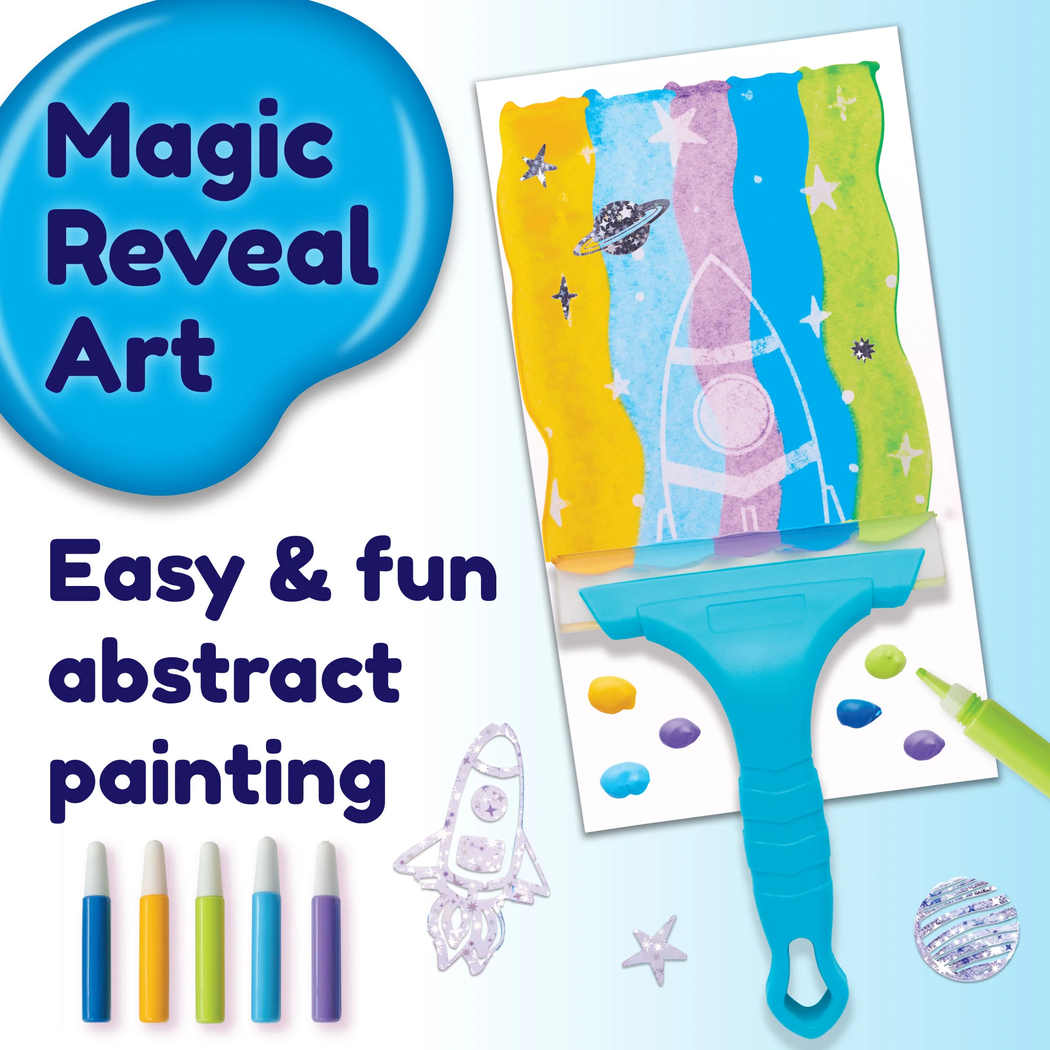 Squeegeez Magic Reveal Art Outer Space - #6410000 - Image 2