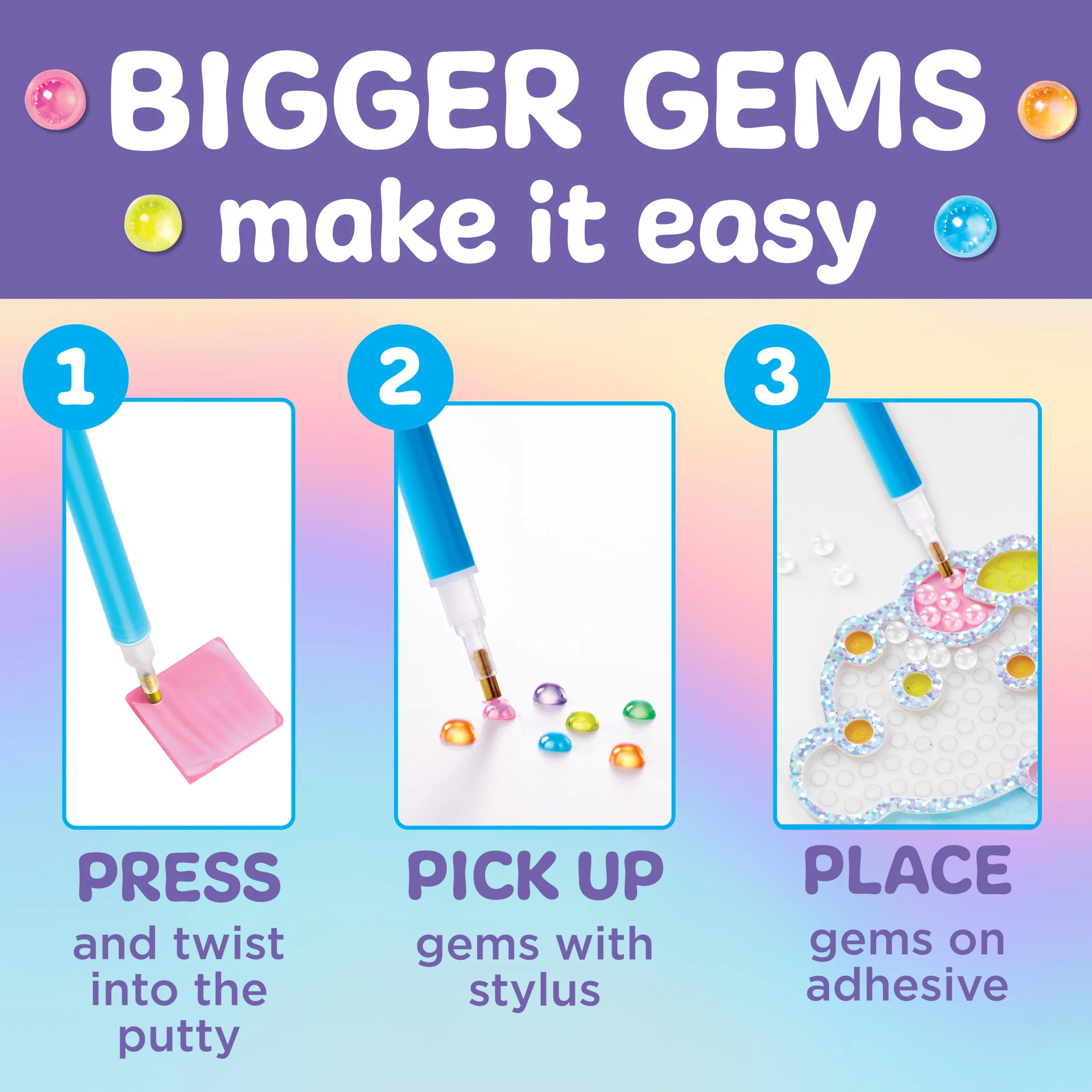 Bubble Gems™  Super Sticker Ice Cream - #6474000 - Image 2