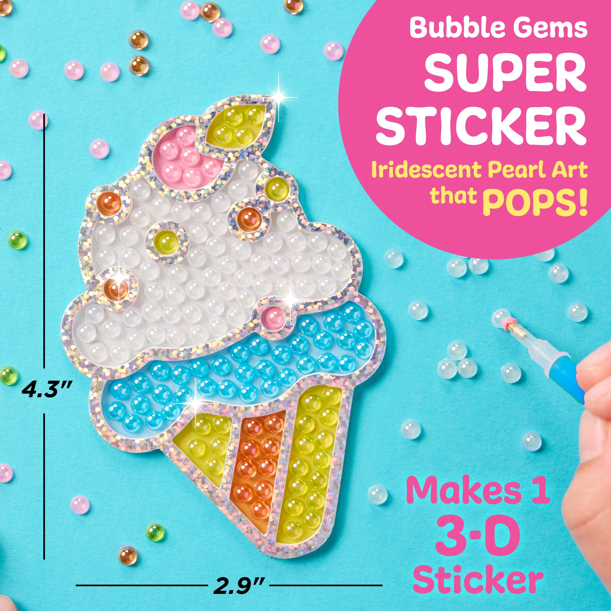 Bubble Gems™  Super Sticker Ice Cream - #6474000 - Image 4