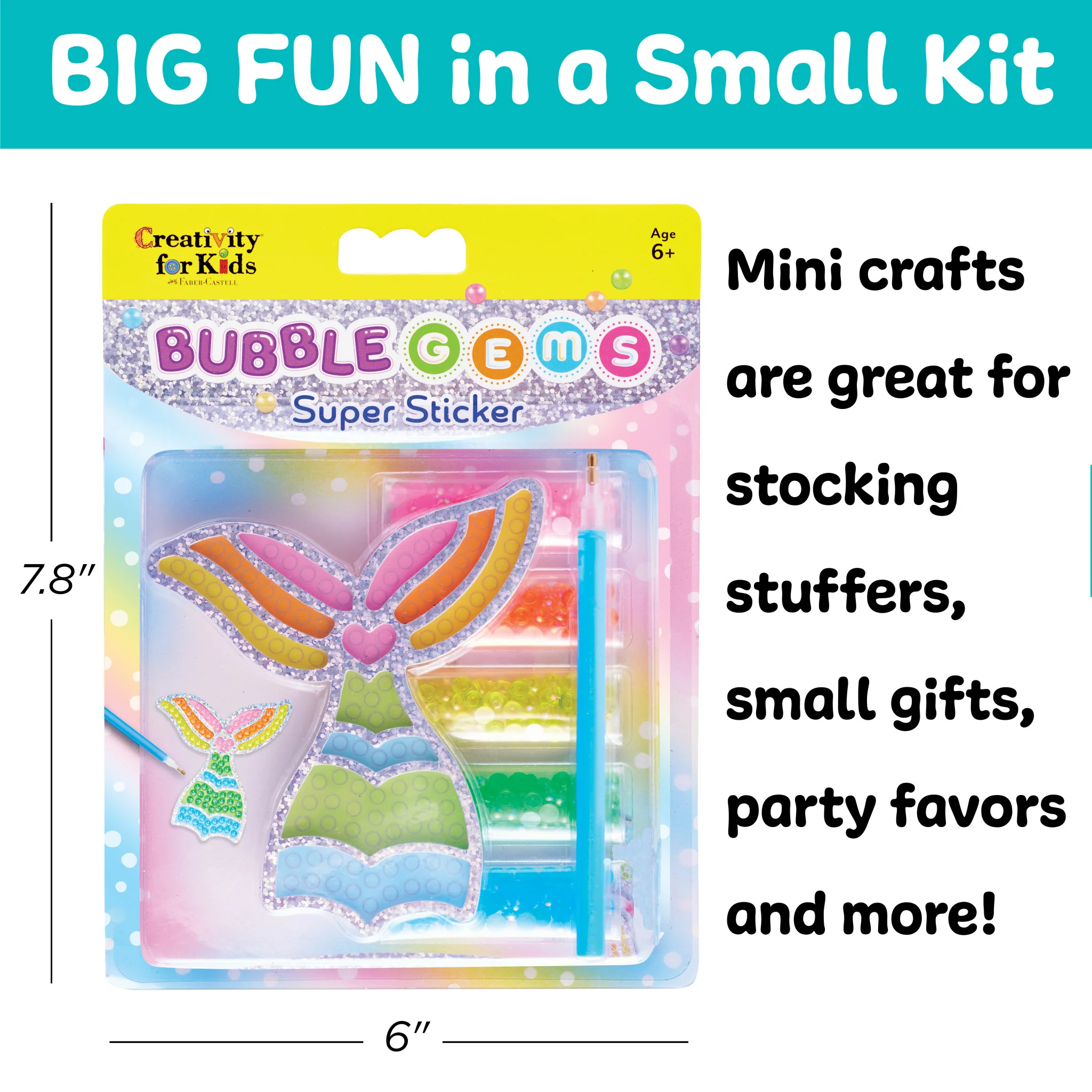 Bubble Gems™  Super Sticker Mermaid - #6470000 - Image 7