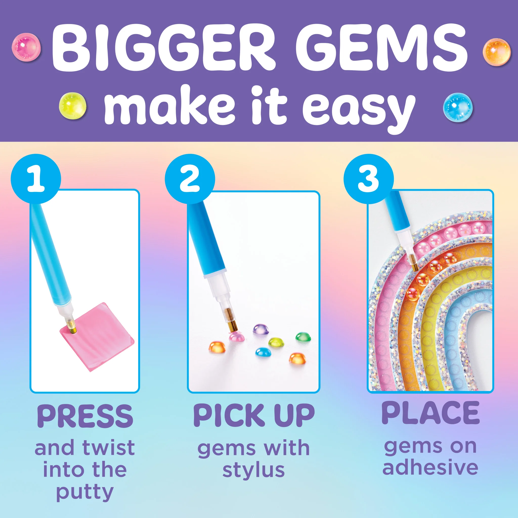 Bubble Gems™ Super Sticker Rainbow - #6469000 - Image 5