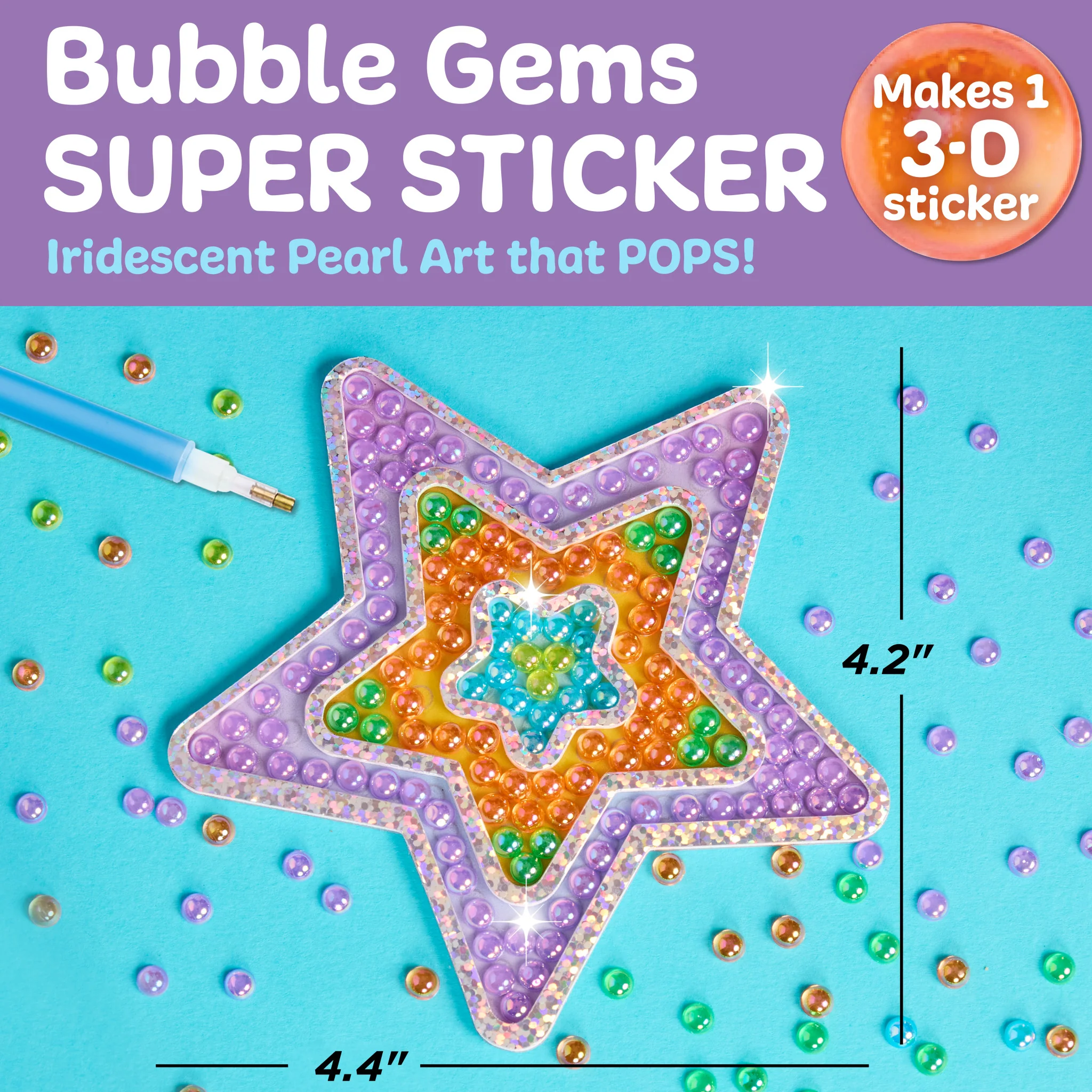 Bubble Gems™  Super Sticker Star - #6473000 - Image 2